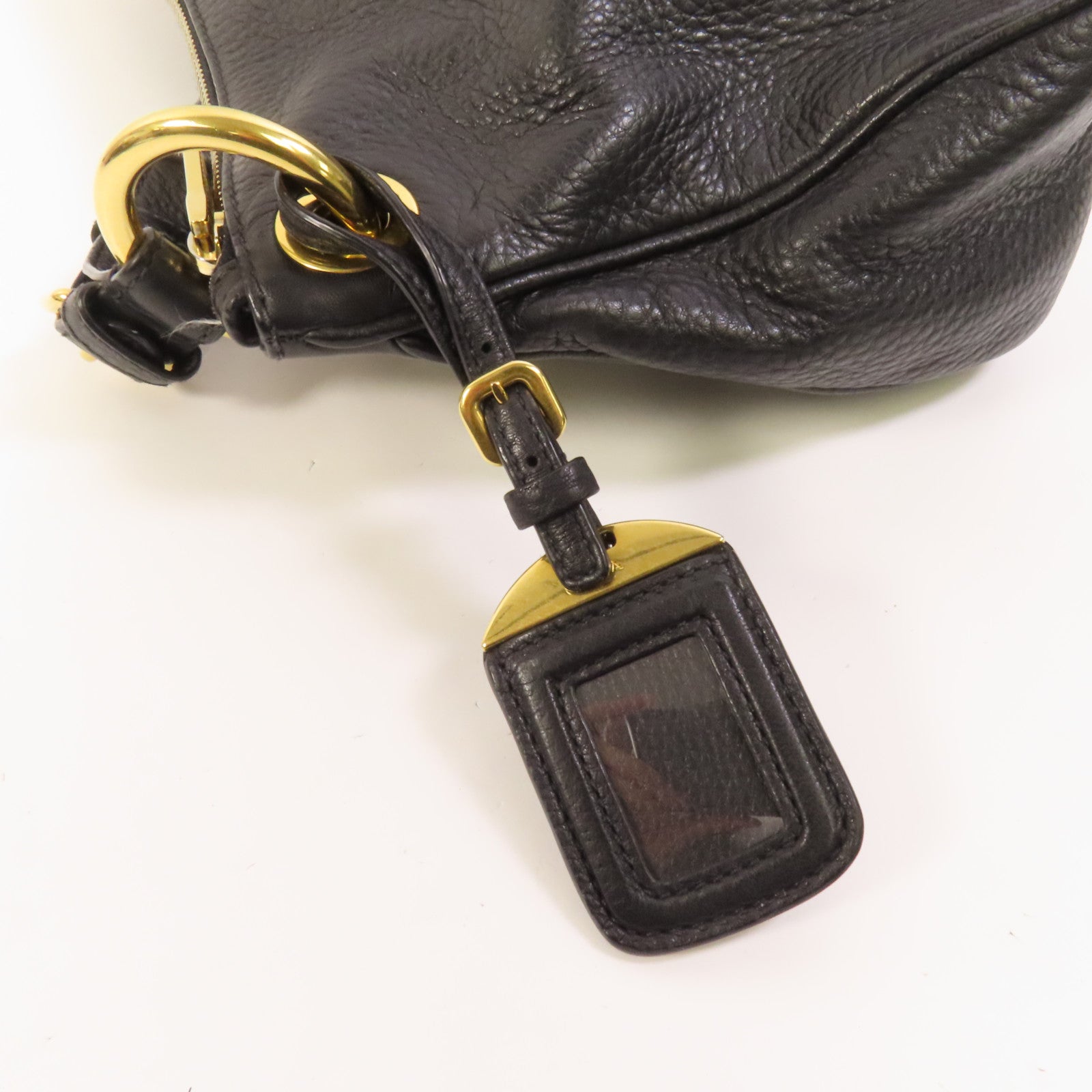 PRADA 牛皮皮革Shoulder Bag金扣肩背袋