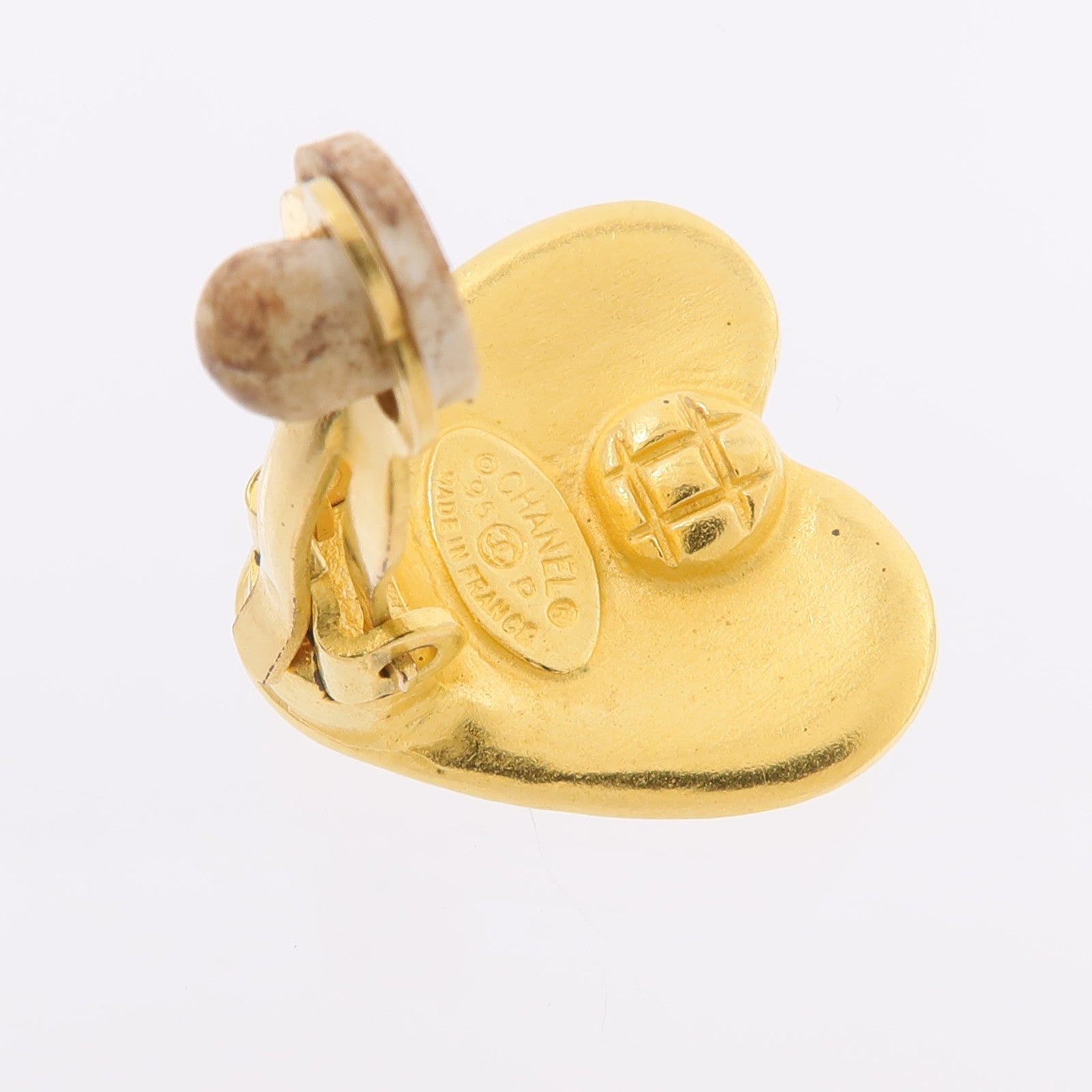 CHANEL 金屬Vintage Heart Clip On Earrings耳環