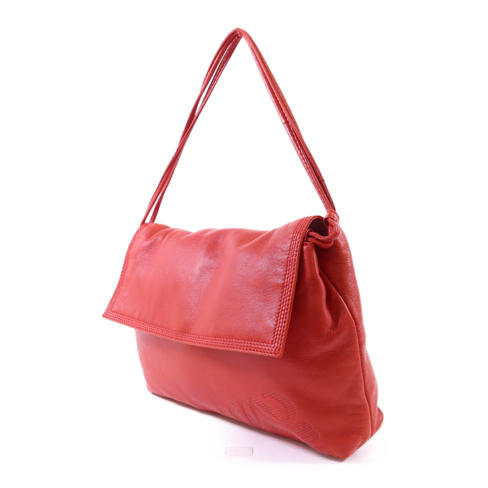 LOEWE 羊皮皮革Shoulder Bag金扣手挽袋