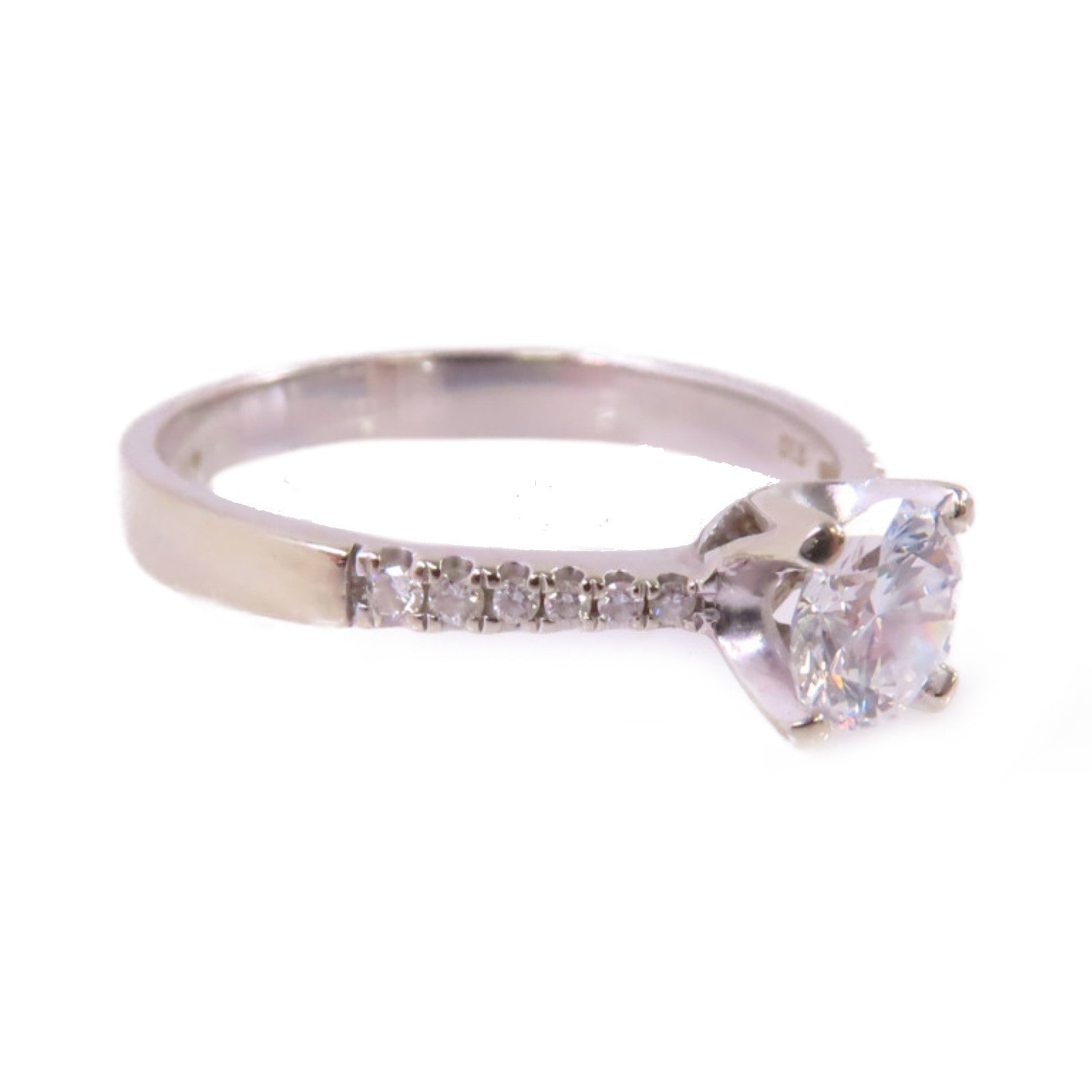 JEWELRY 【激減優惠】18K白金/0.63ct鑽石Diamond Ring戒指US#8.25