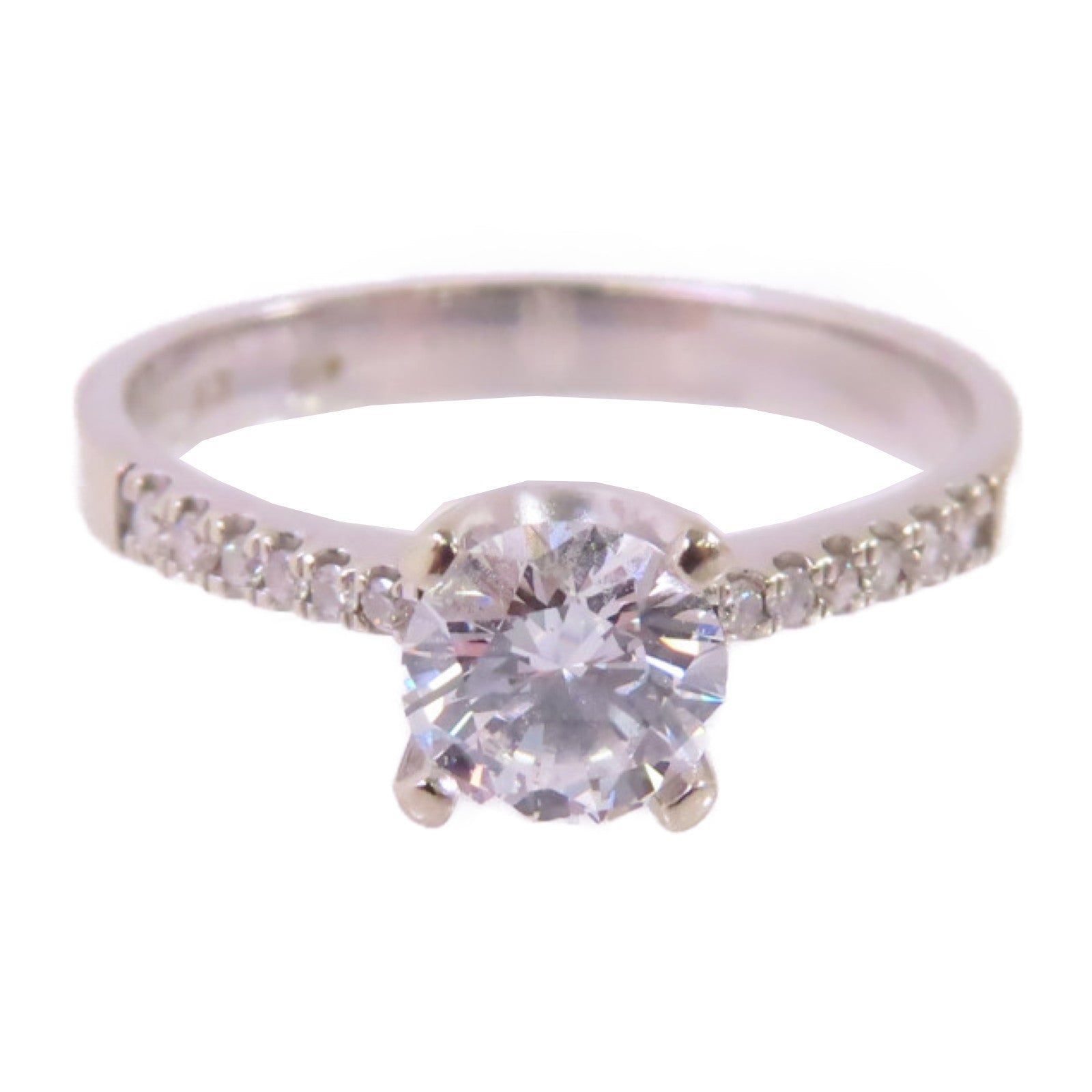 JEWELRY 18K白金/0.63ct鑽石Diamond Ring戒指US#8.25