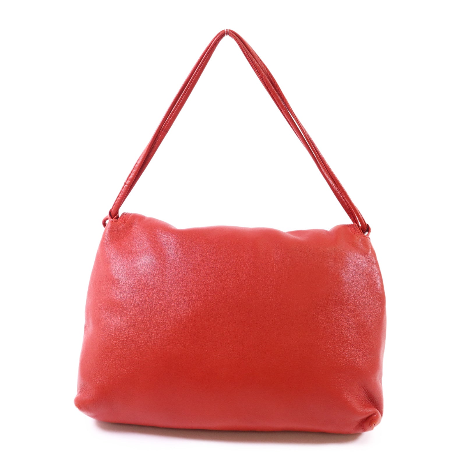 LOEWE 羊皮皮革Shoulder Bag金扣手挽袋