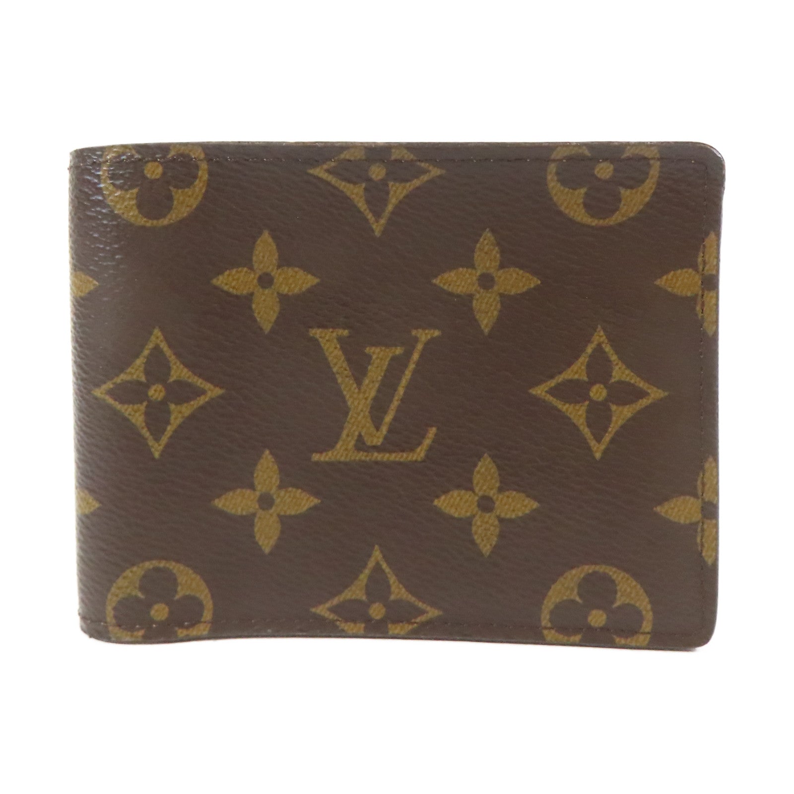 LOUIS VUITTON Monogram Multiple Wallet銀包啡色