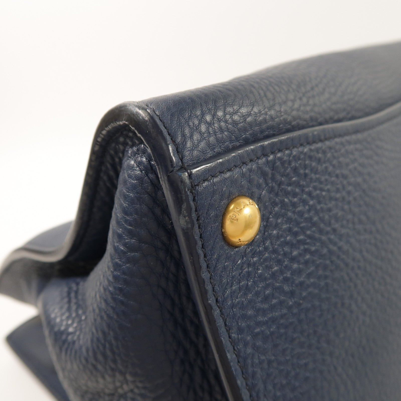 PRADA 牛皮皮革2 Way Shoulder金扣手挽肩背兩用袋