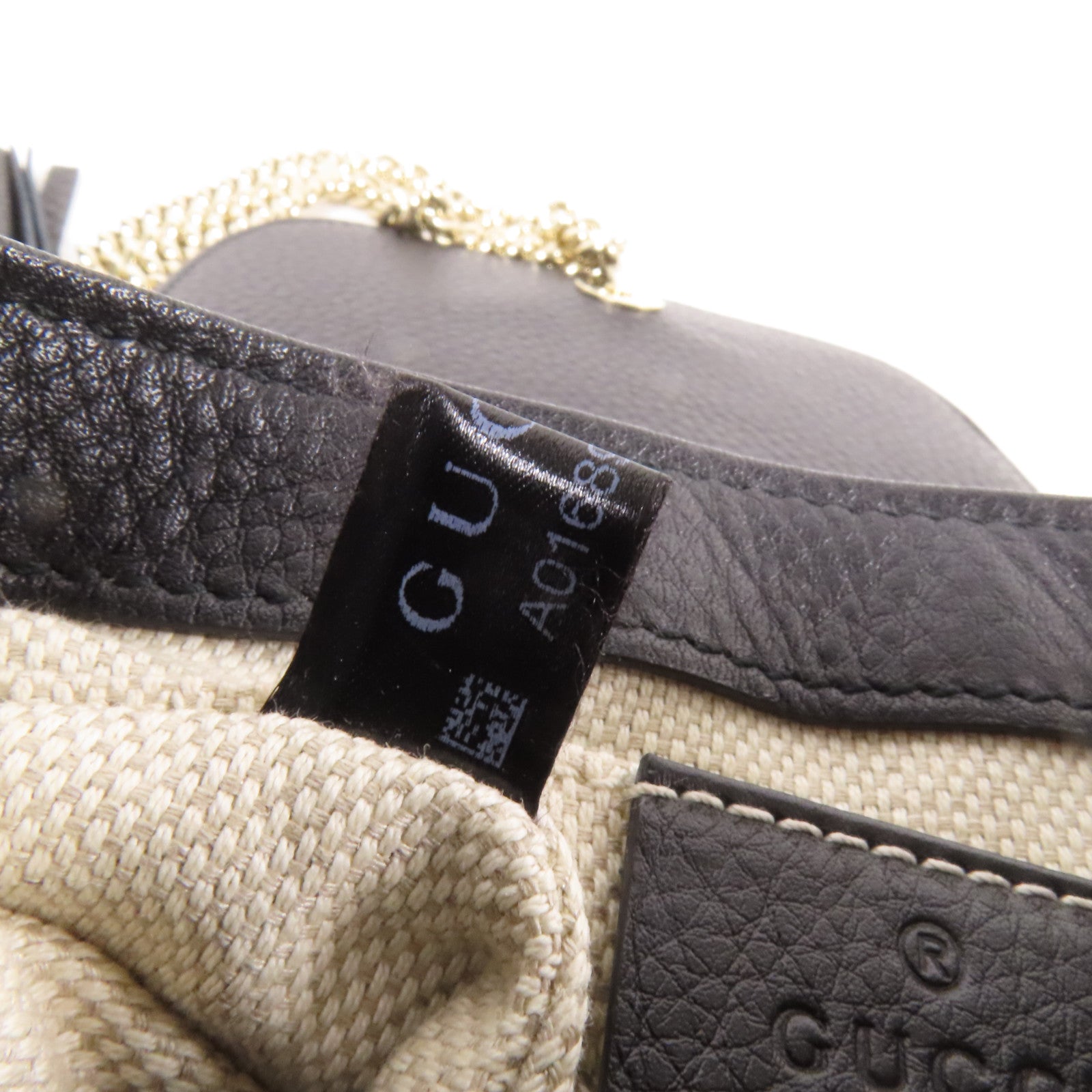 GUCCI 牛皮皮革Soho金扣鏈帶肩背袋