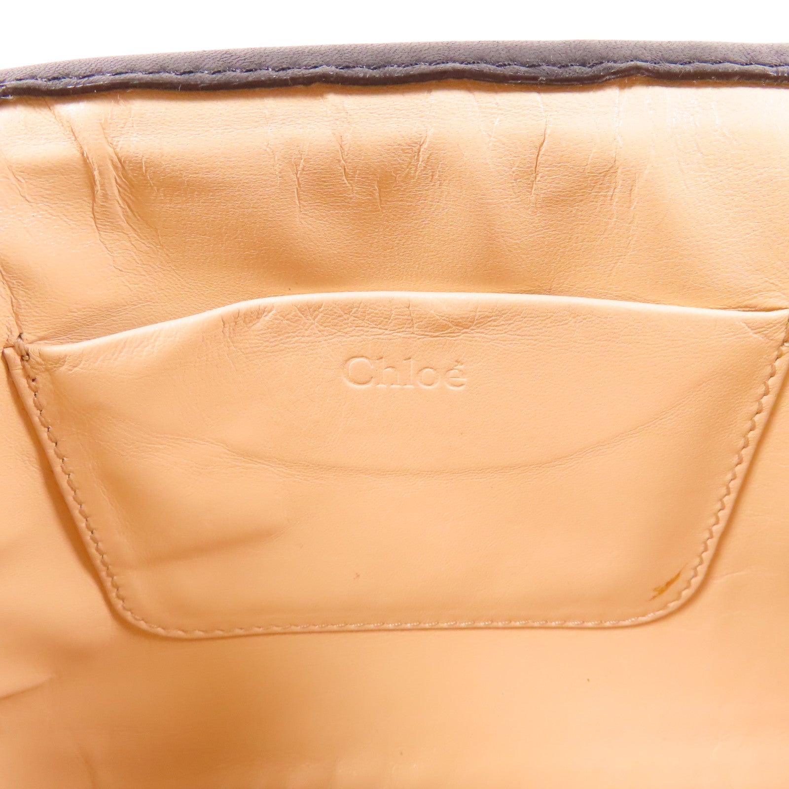 Chloe 牛皮皮革Shoulder Bag金扣肩背袋