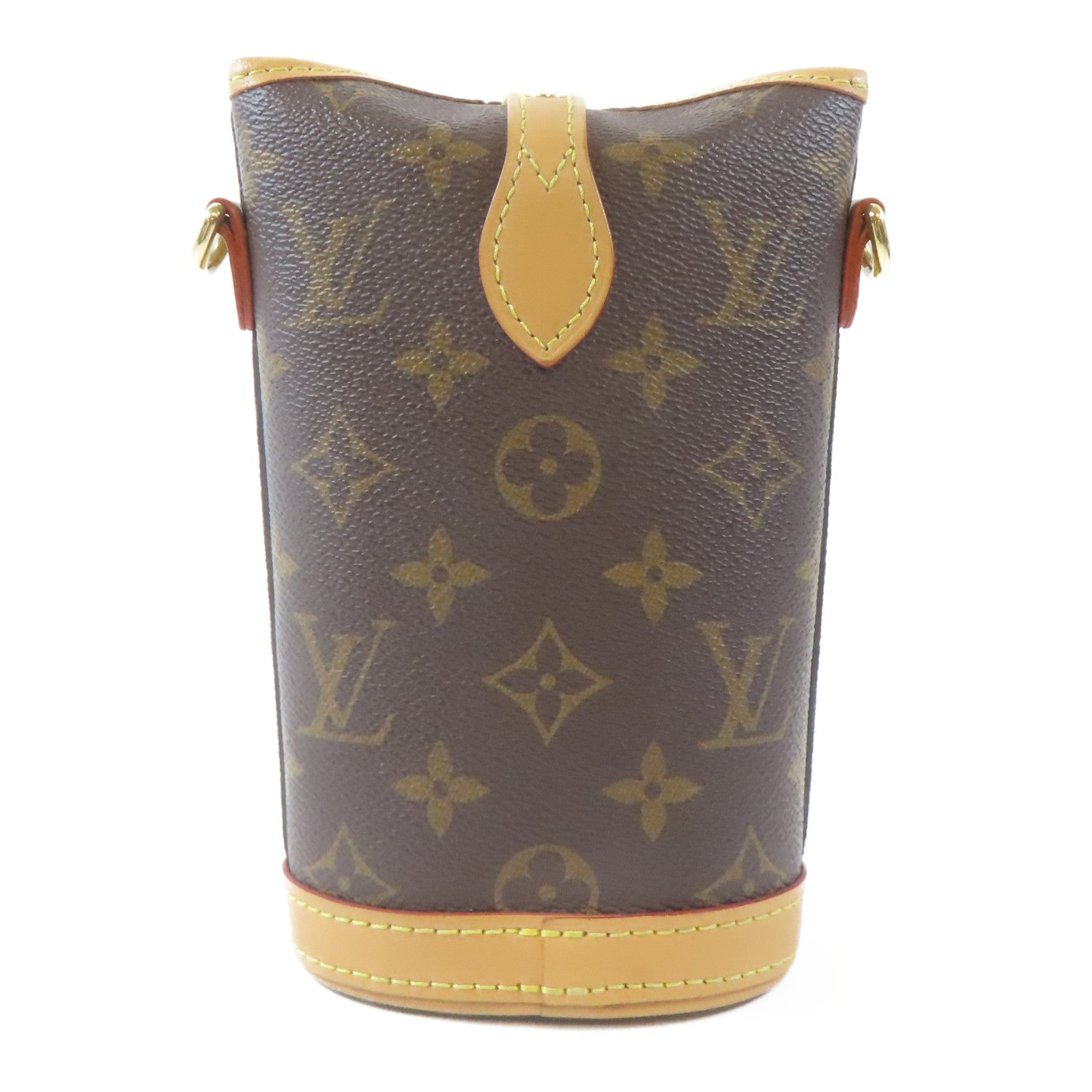 LOUIS VUITTON 【激減優惠】Monogram Fold Me Pouch金扣肩背袋啡色