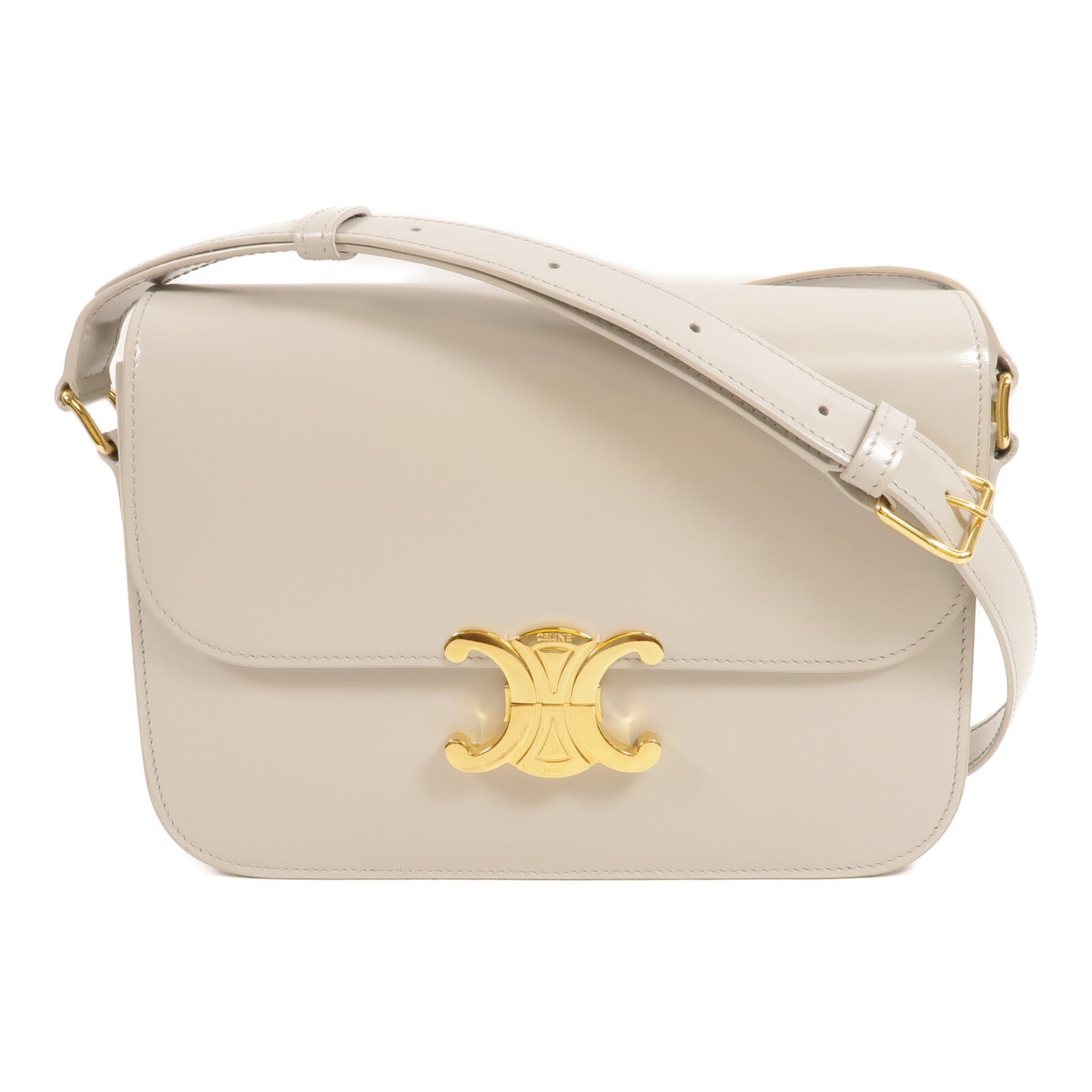 CELINE 牛皮皮革Classique Triomphe Medium肩背袋