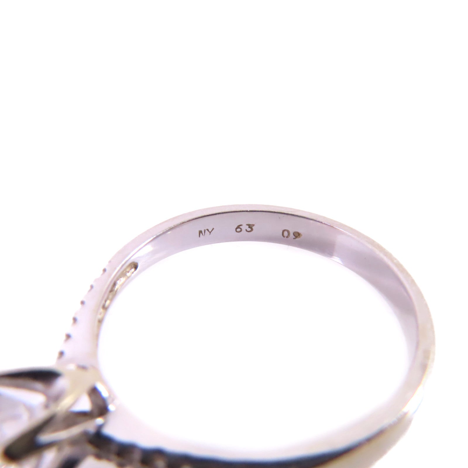 JEWELRY 18K白金/0.63ct鑽石Diamond Ring戒指US#8.25