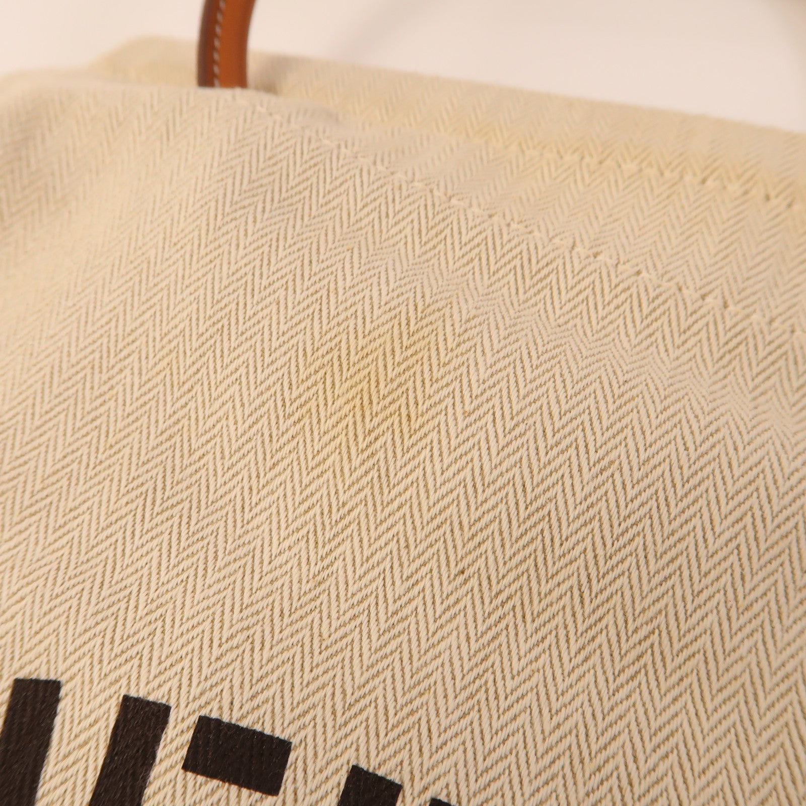 HERMES 帆布Aline銀扣肩背袋