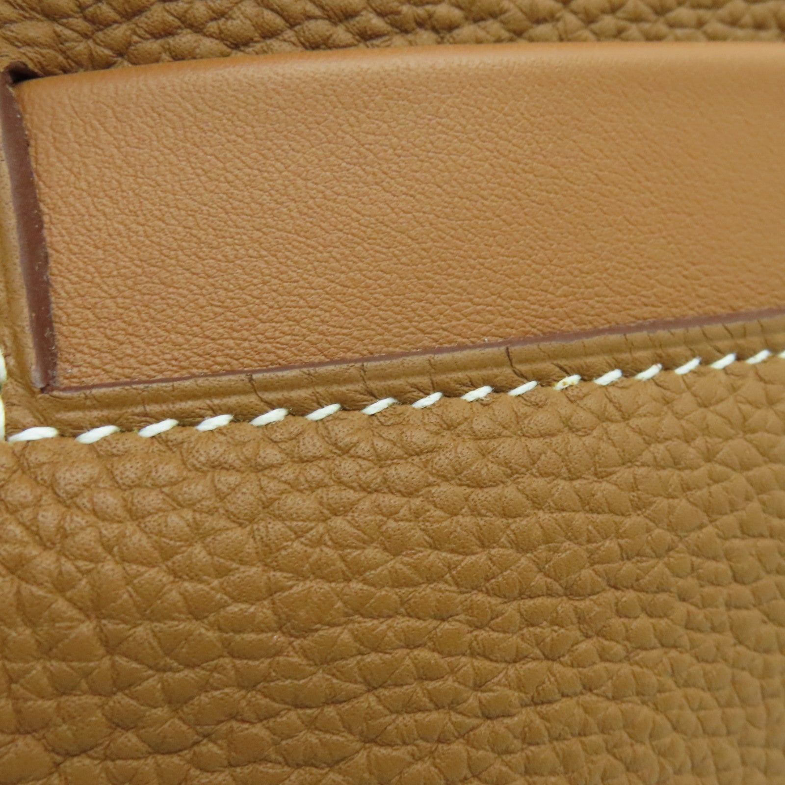 HERMES Togo皮革24/24 29CM銀扣手挽肩背兩用袋Gold啡色