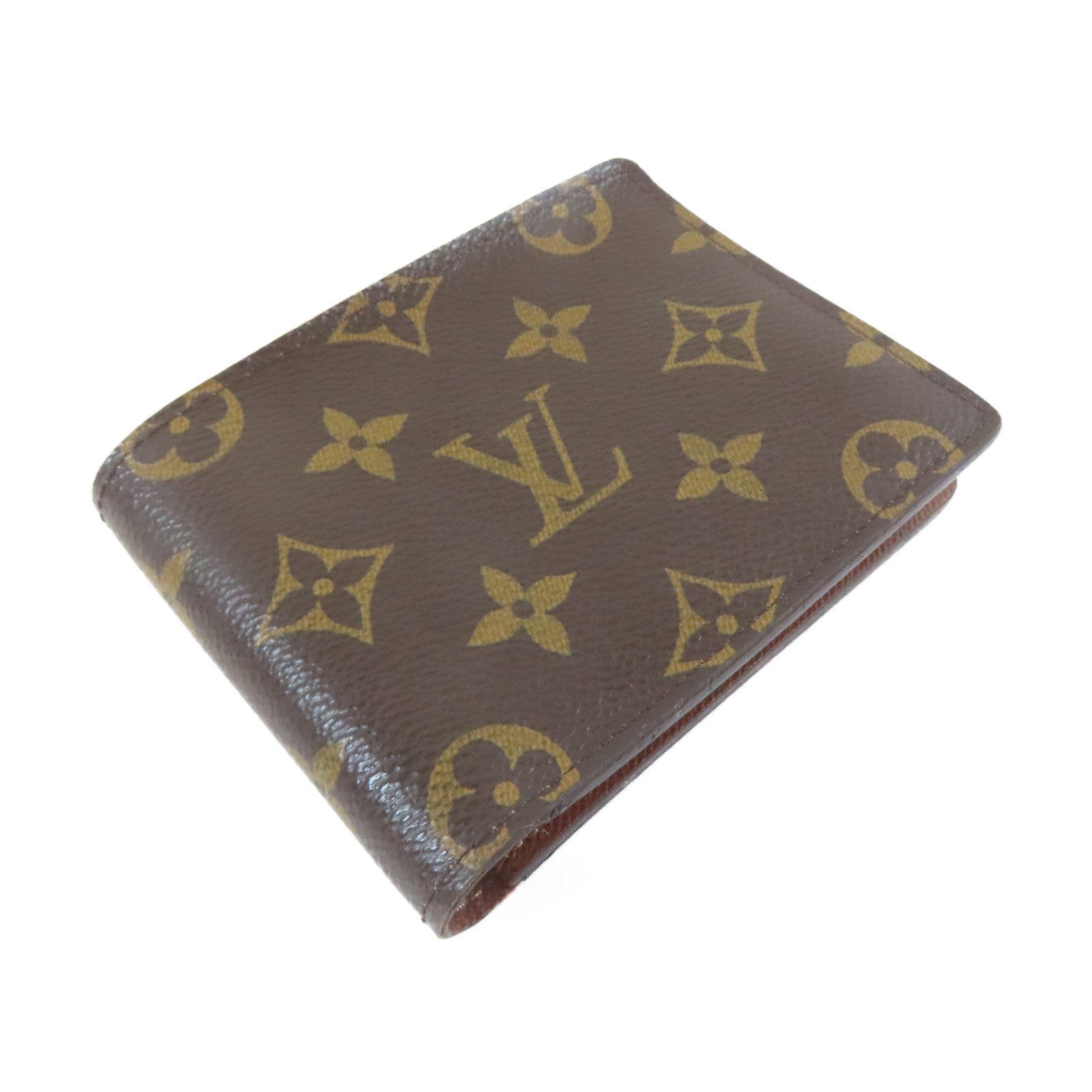 LOUIS VUITTON Monogram Multiple Wallet銀包啡色