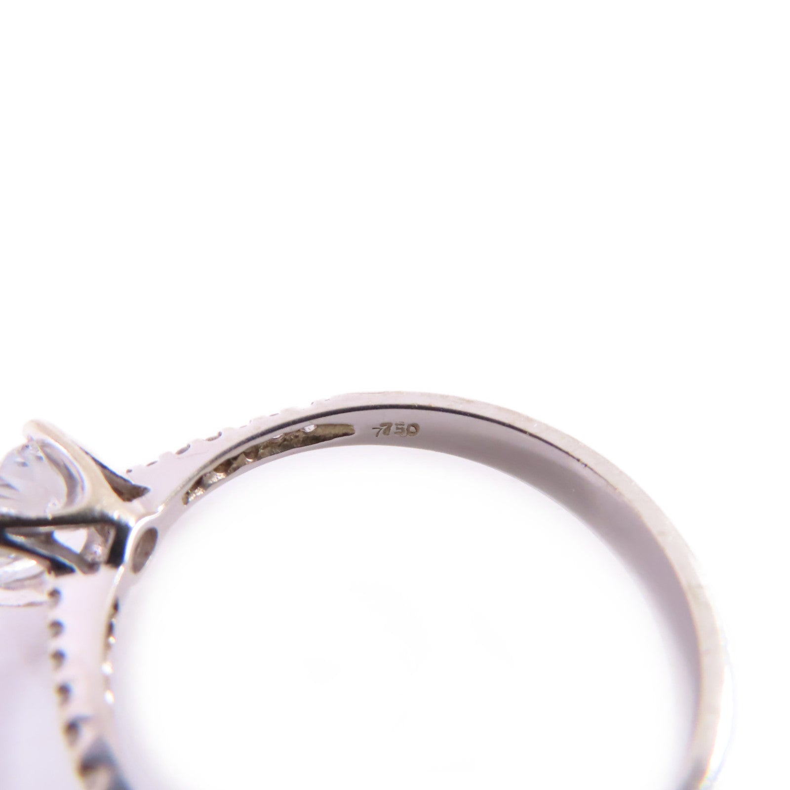 JEWELRY 18K白金/0.63ct鑽石Diamond Ring戒指US#8.25