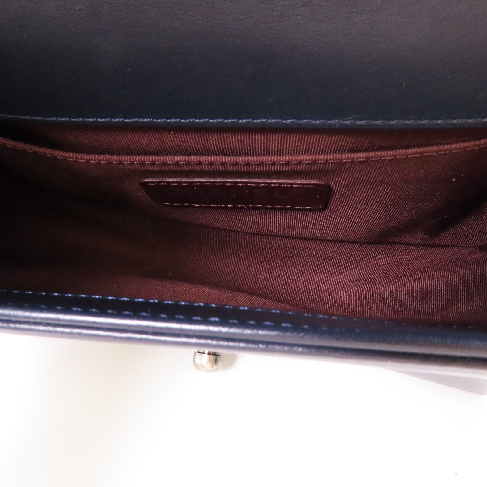 CHANEL 皮革Boy 20鏈帶肩背袋