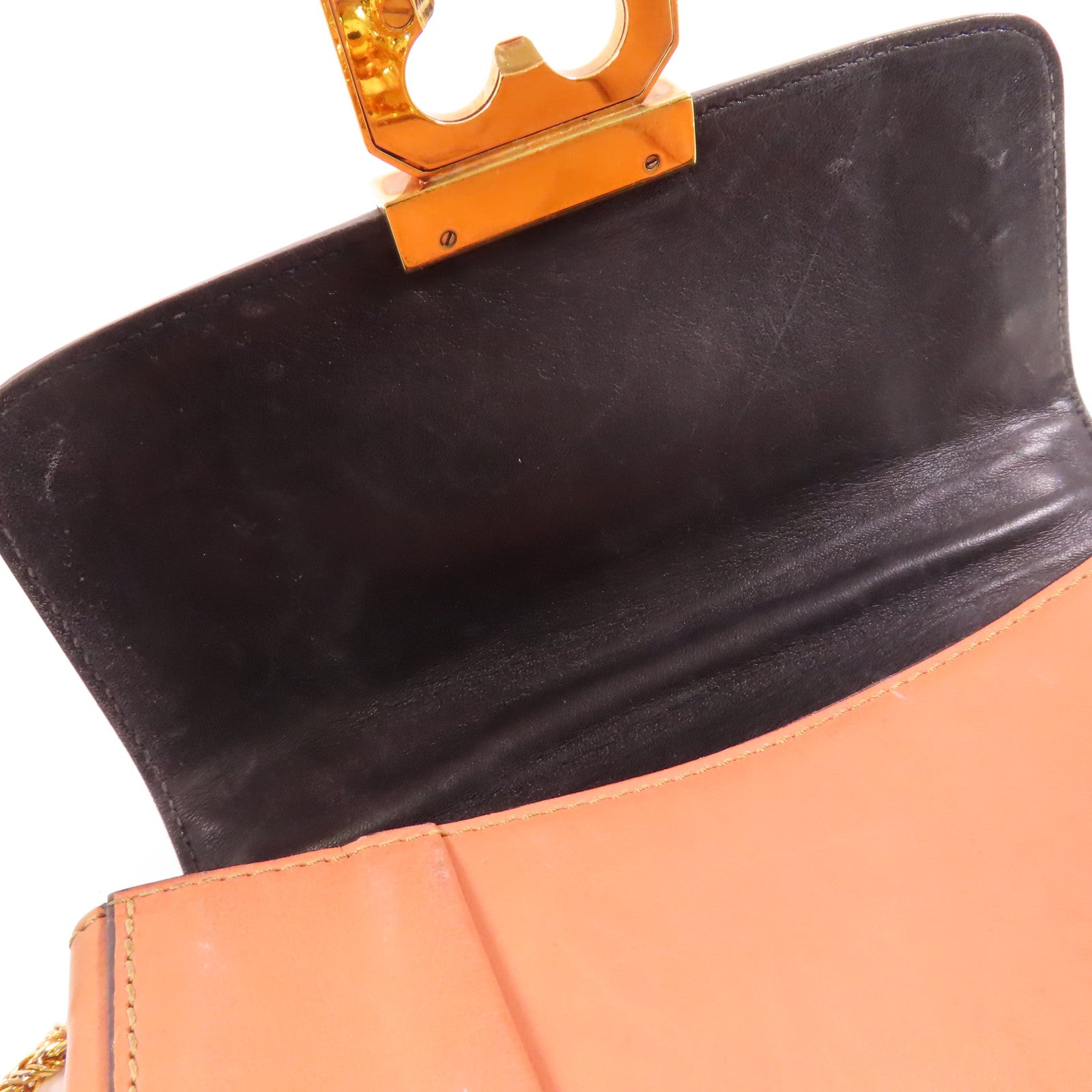 Chloe 牛皮皮革Shoulder Bag金扣肩背袋