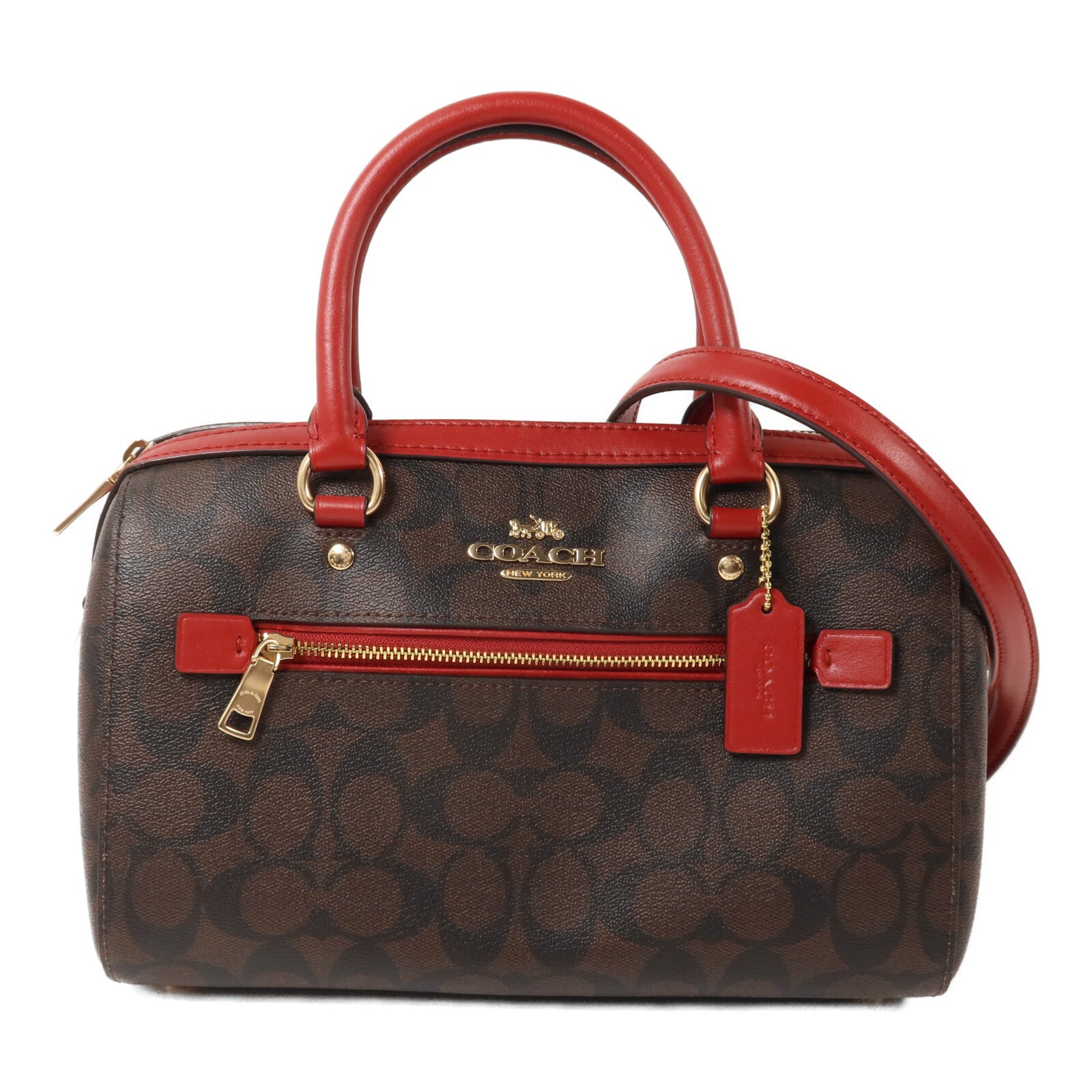 COACH 塗層帆布2 Way Shoulder手挽肩背兩用袋