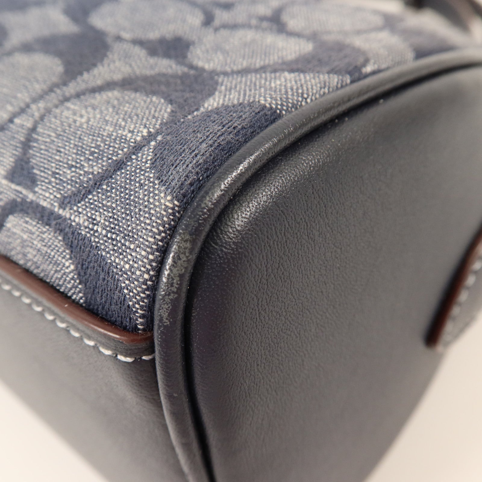COACH 牛仔佈2Way Shoulder Bag金扣手挽肩背兩用袋