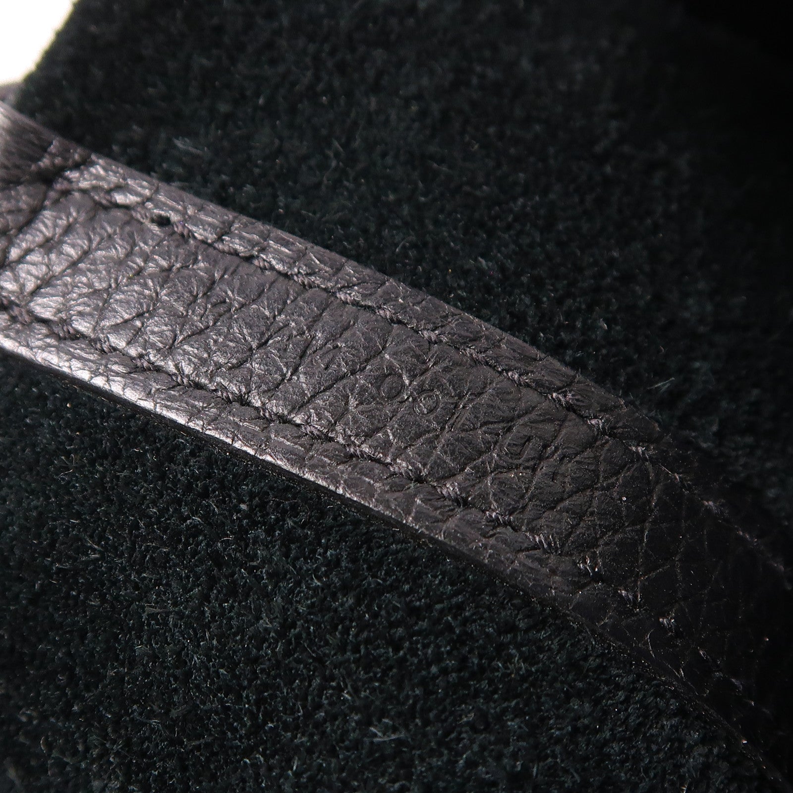 HERMES Clemence皮革Picotin PM金扣手挽袋89 Noir