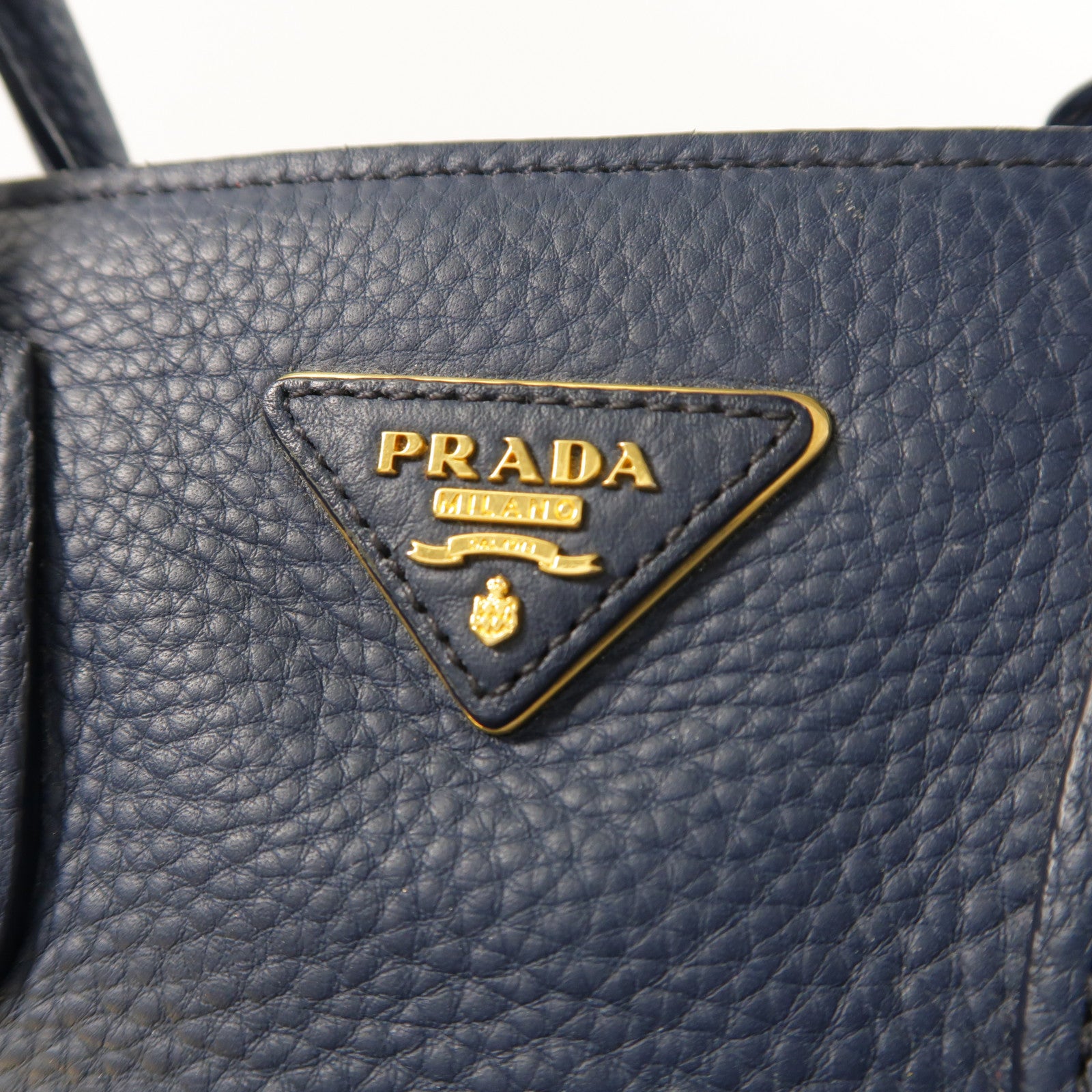 PRADA 牛皮皮革2 Way Shoulder金扣手挽肩背兩用袋
