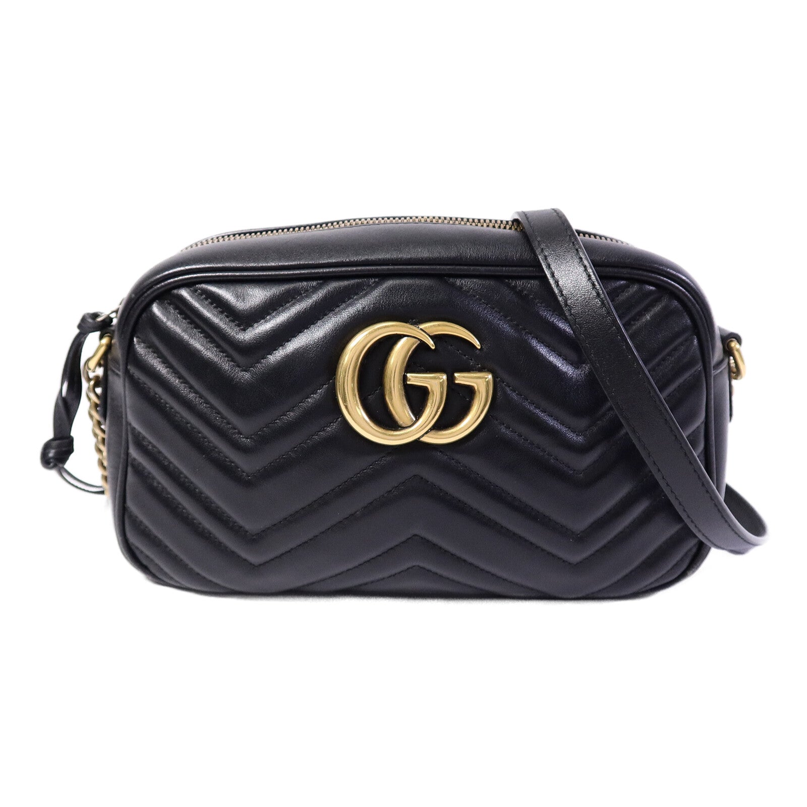 GUCCI 牛皮皮革GG Marmont肩背袋