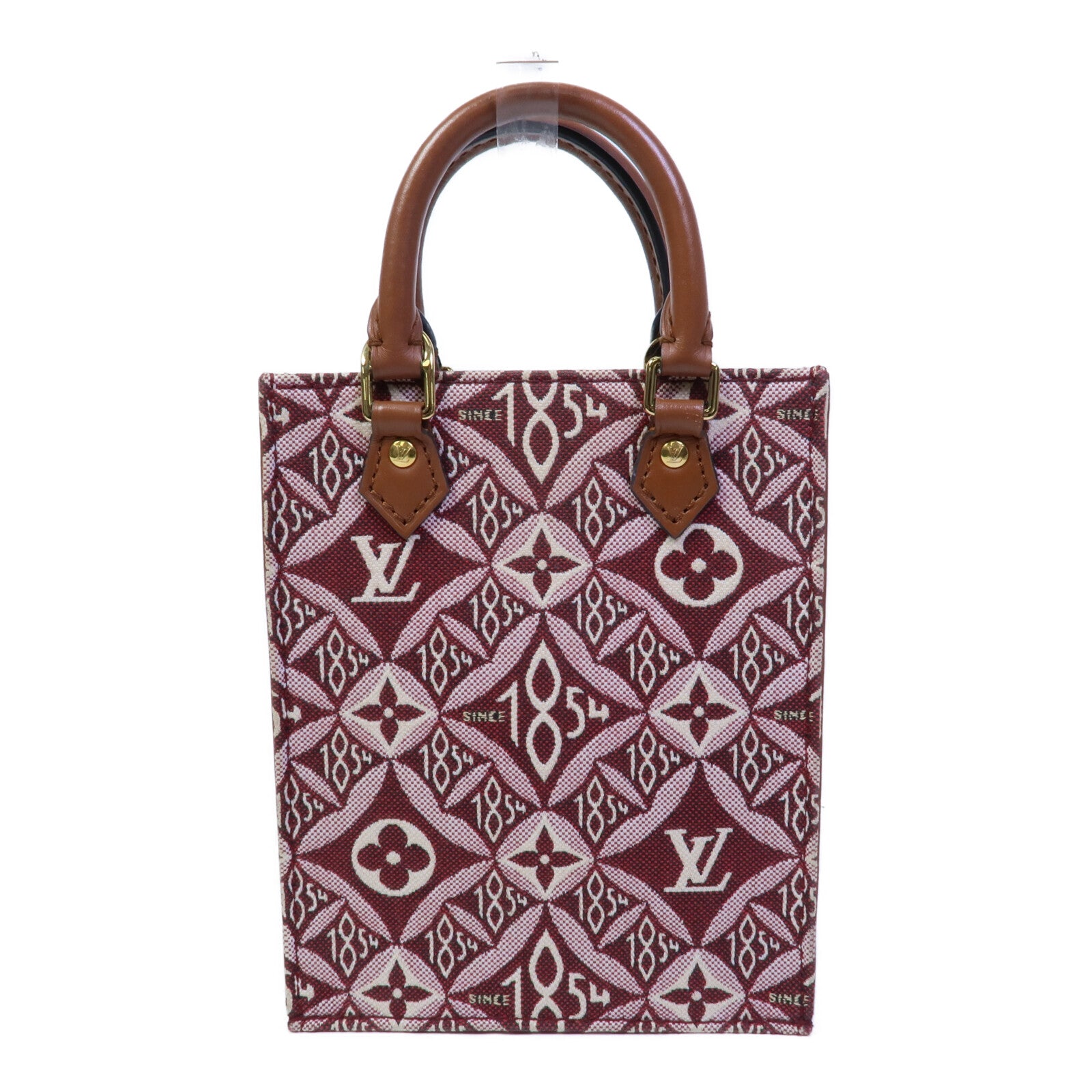LOUIS VUITTON Monogram Jacquard Petit Sac Plat(Since 1854)手挽肩背兩用袋