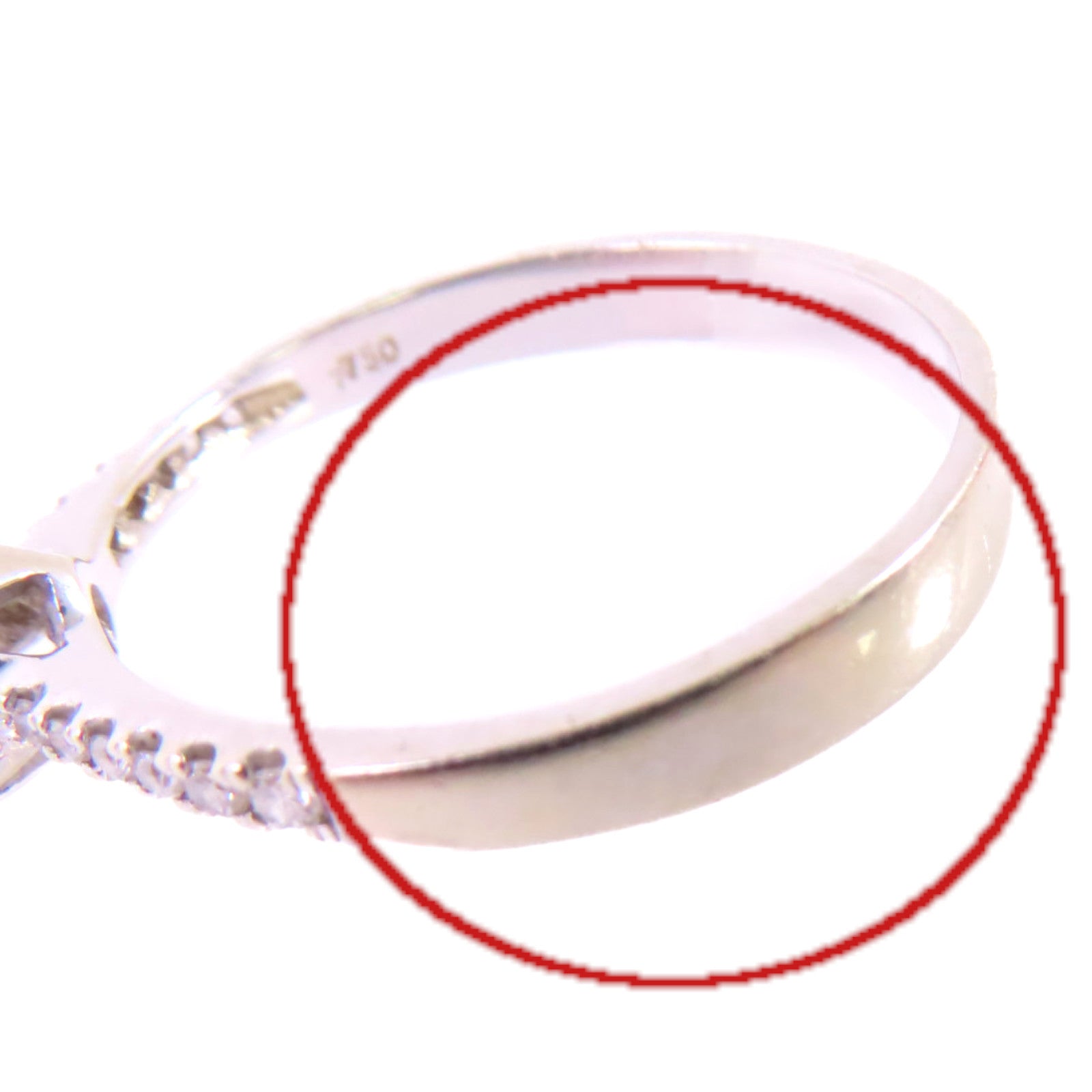 JEWELRY 18K白金/0.63ct鑽石Diamond Ring戒指US#8.25