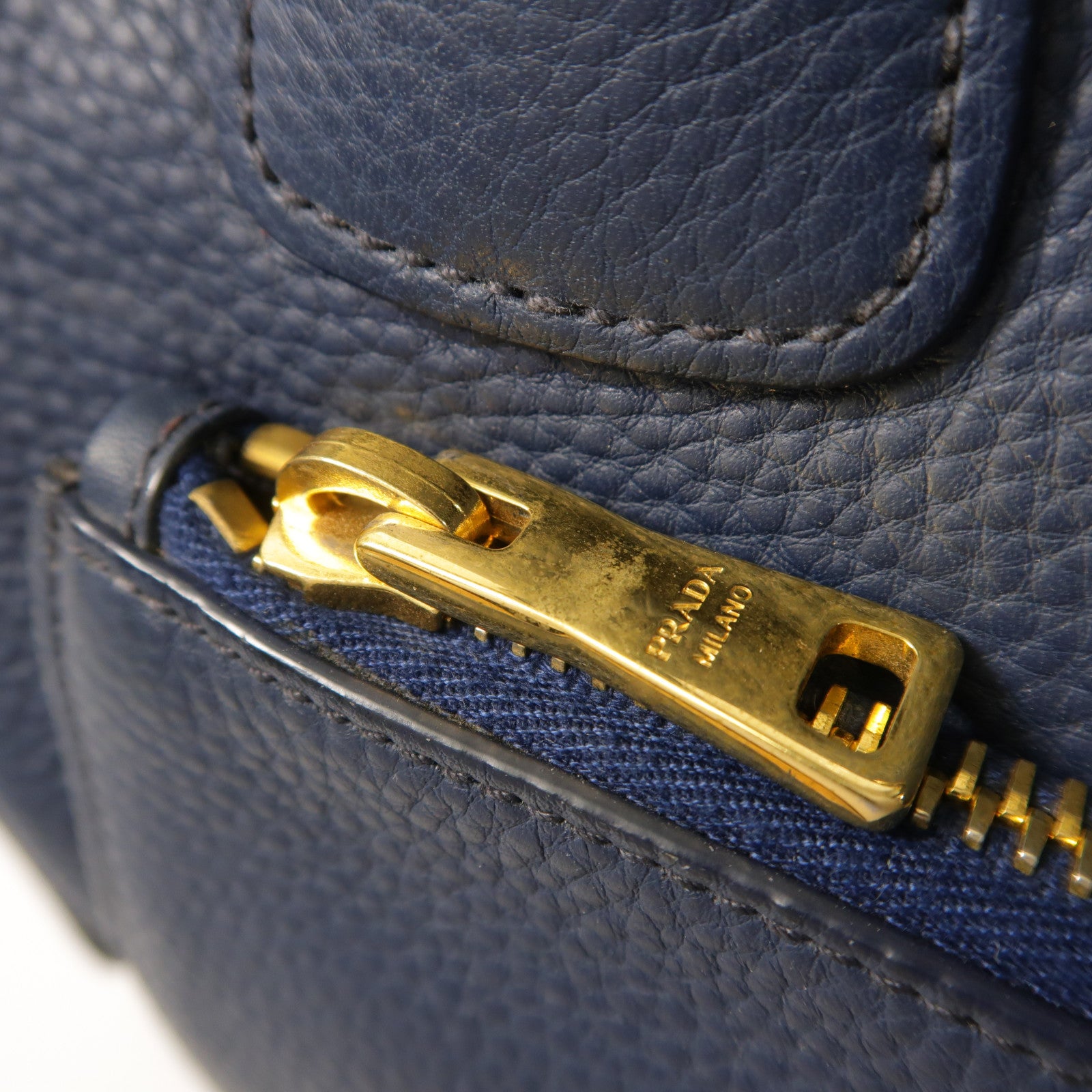 PRADA 牛皮皮革2 Way Shoulder金扣手挽肩背兩用袋