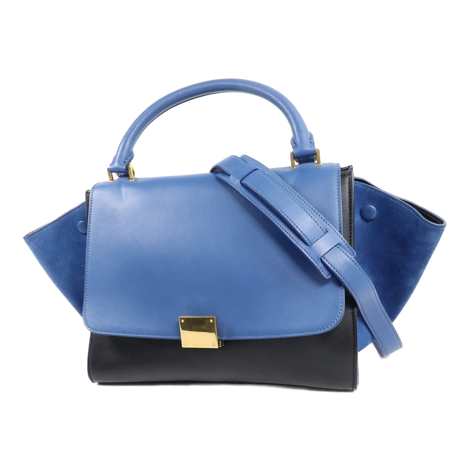 CELINE 牛皮皮革Trapeze Small手挽肩背兩用袋