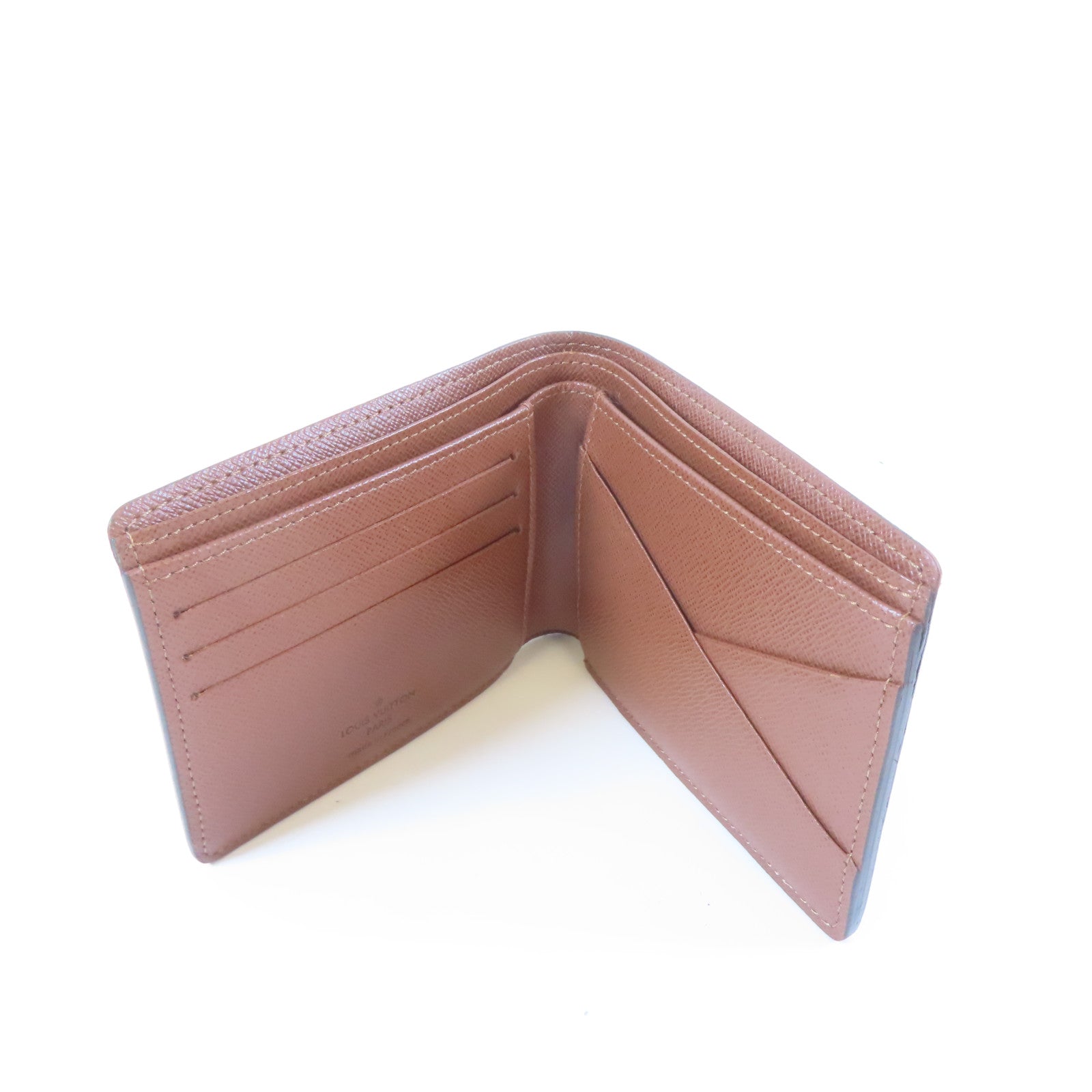 LOUIS VUITTON Monogram Multiple Wallet銀包啡色
