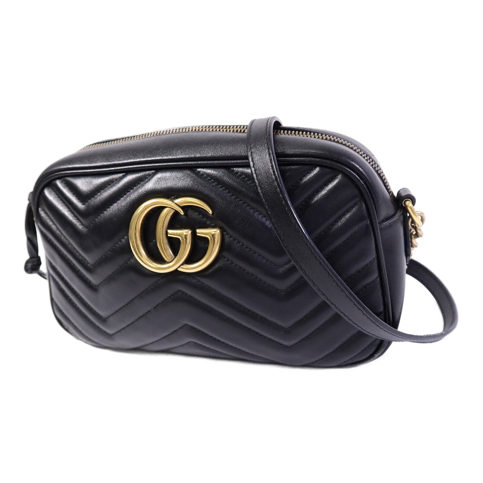 GUCCI 牛皮皮革GG Marmont肩背袋