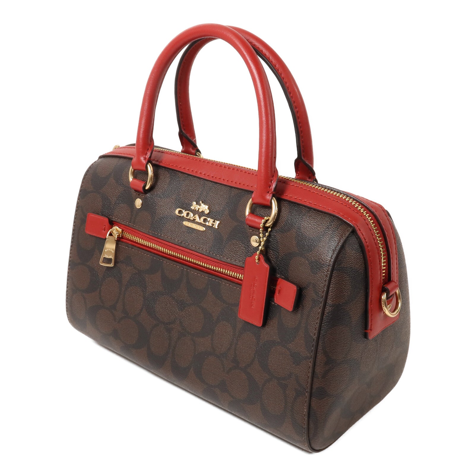 COACH 塗層帆布2 Way Shoulder手挽肩背兩用袋