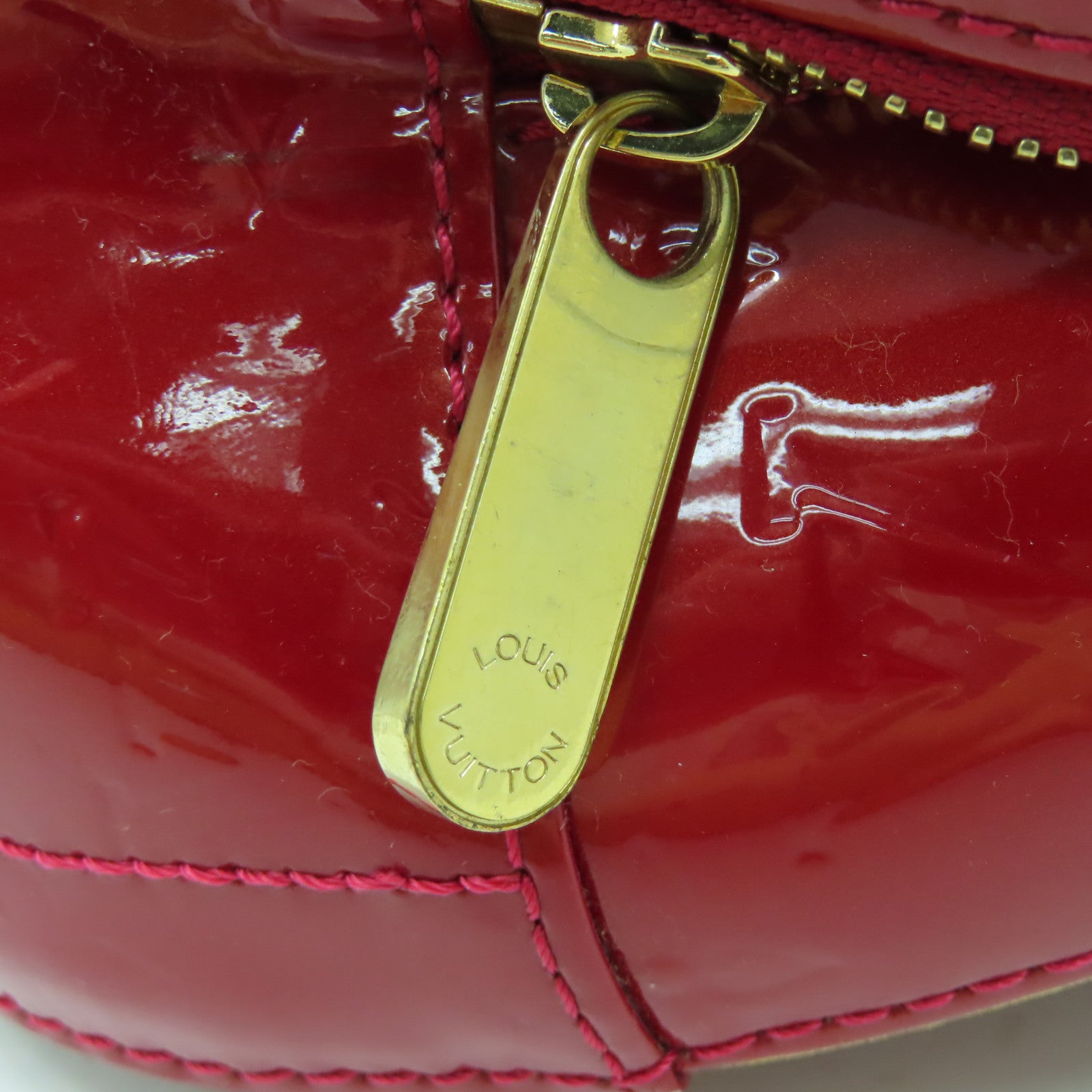 LOUIS VUITTON 【激減優惠】Vernis Summit Drive金扣手挽袋紅色