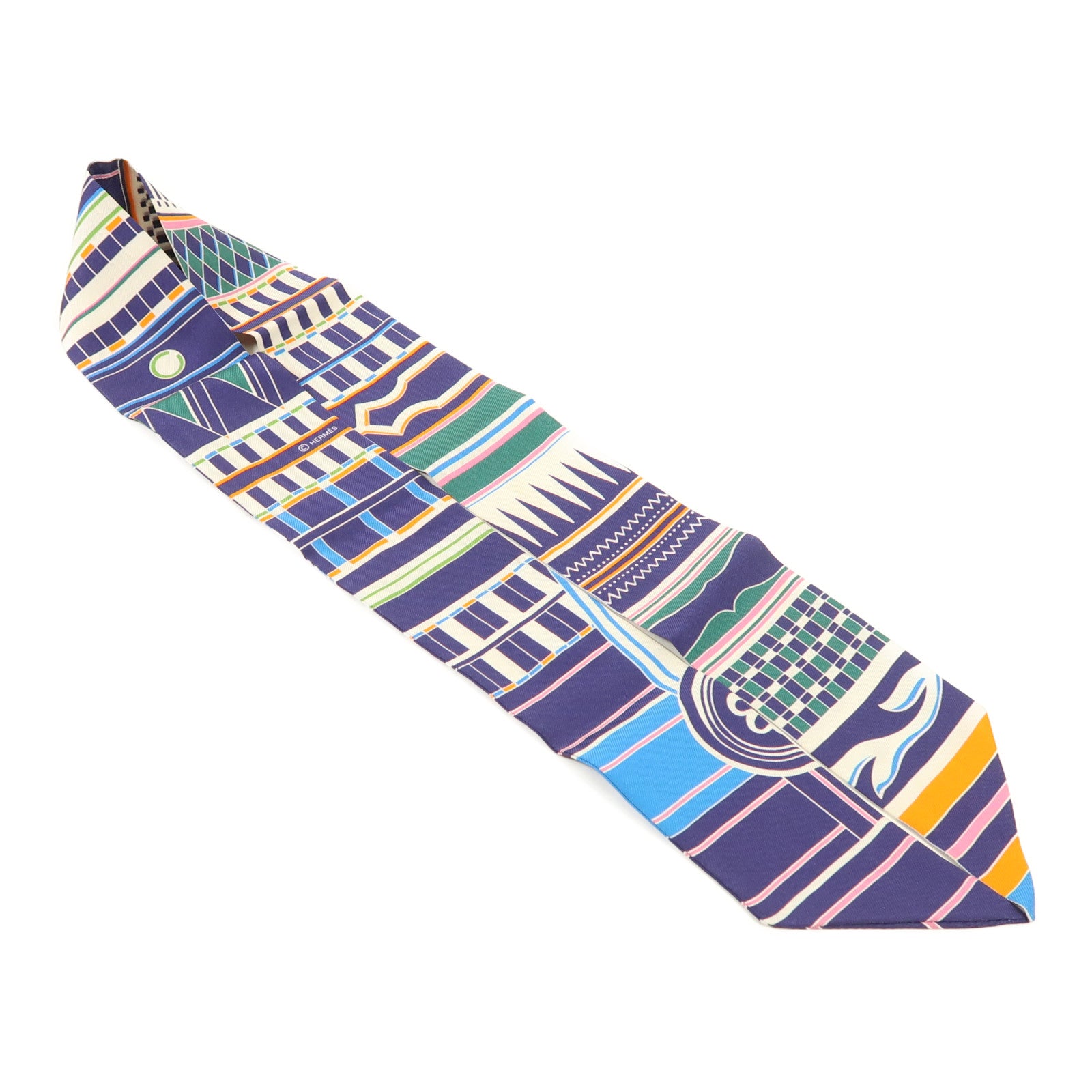 HERMES 絲質Twilly絲巾