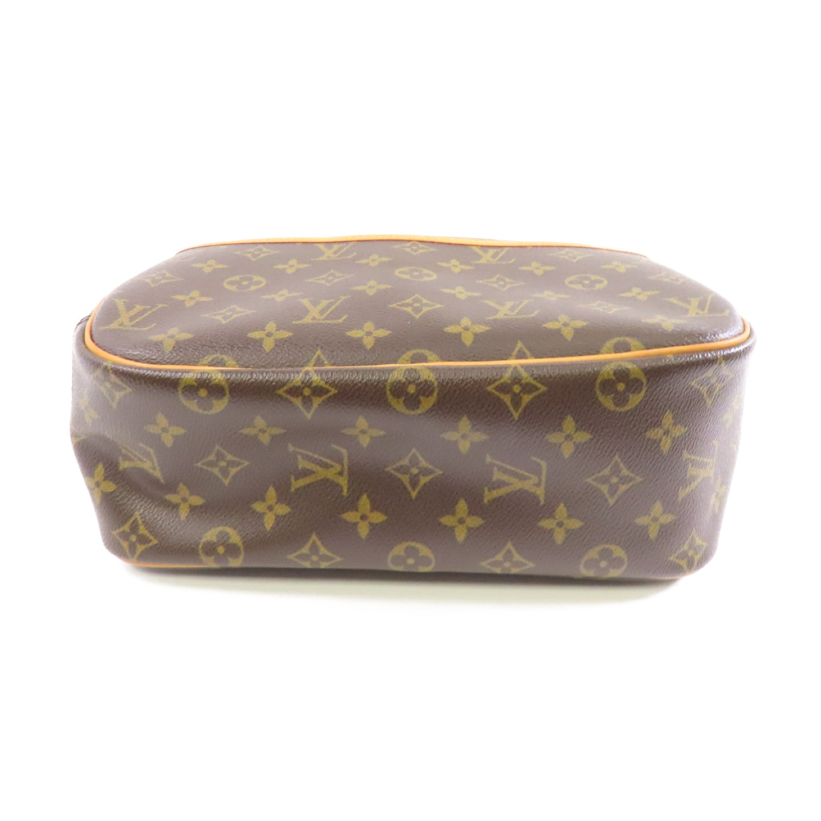 LOUIS VUITTON 【激減優惠】Monogram Deauville Monogram金扣手挽袋啡色