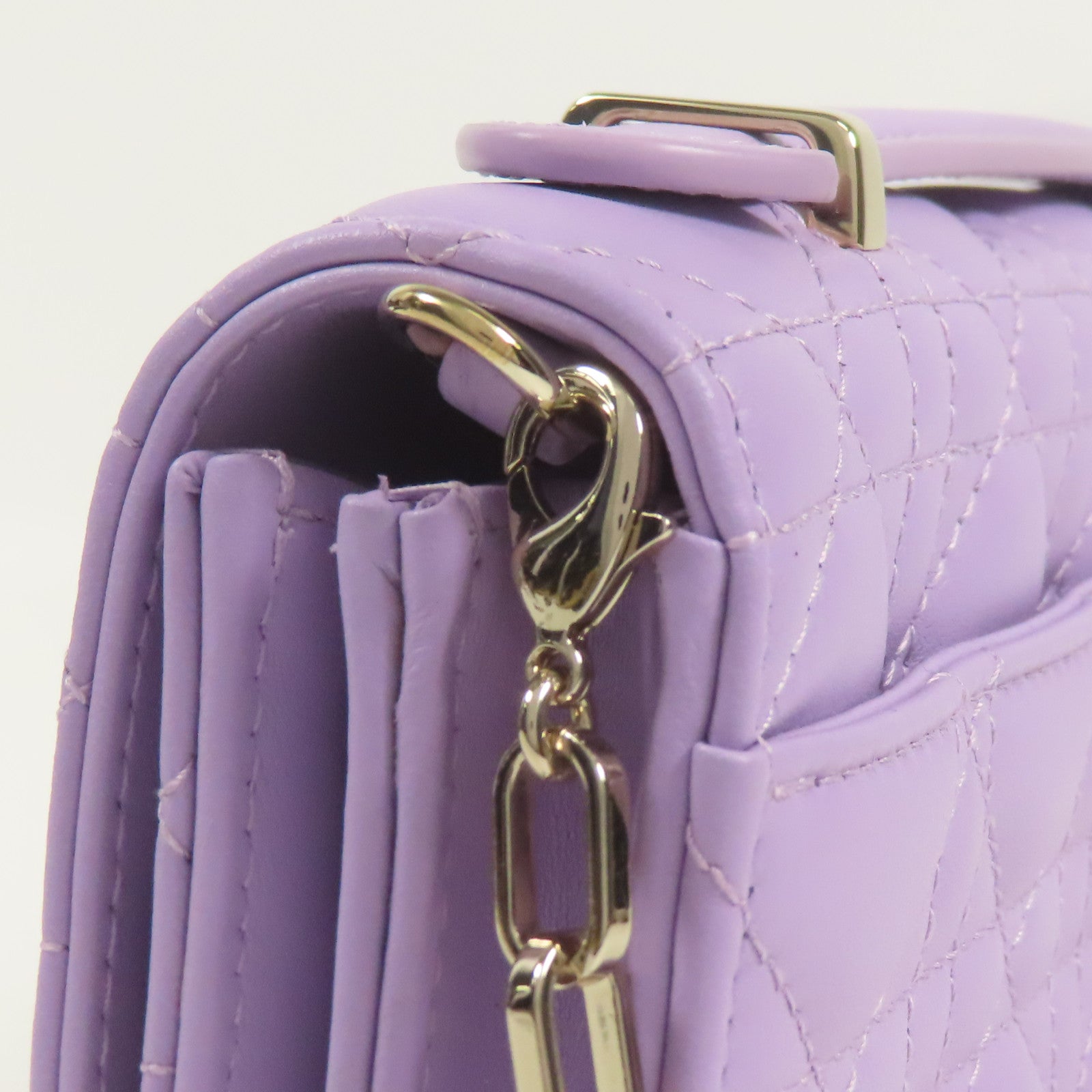 Dior 羊皮皮革My Dior Mini Bag金扣鏈帶手挽肩背兩用袋