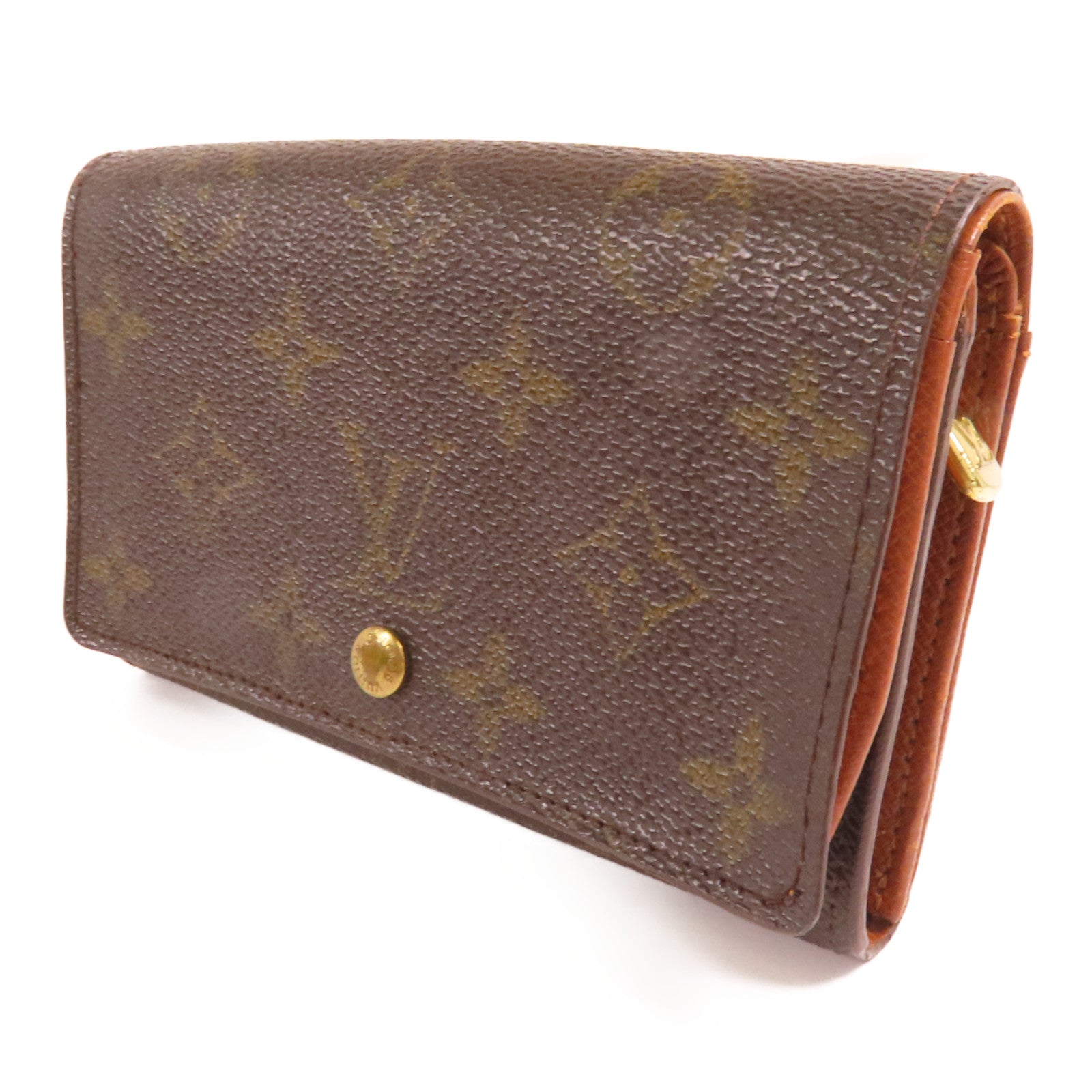 LOUIS VUITTON Monogram Porte Monnaie Billets 金扣錢包