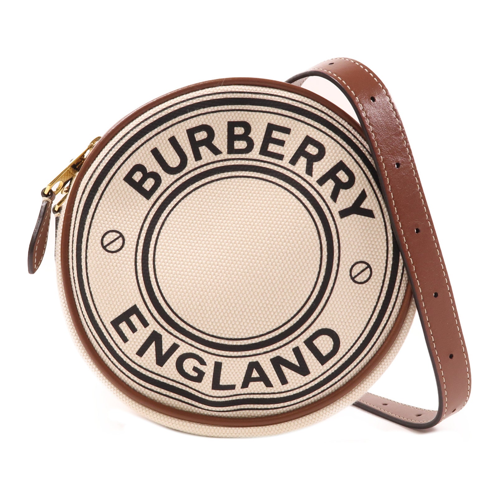 BURBERRY 帆布Shoulder Bag金扣肩背袋