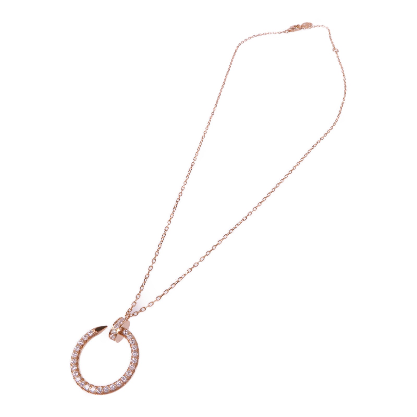 CARTIER 【激減優惠】18K玫瑰金Juste Un Clou Brac鑽石項鍊