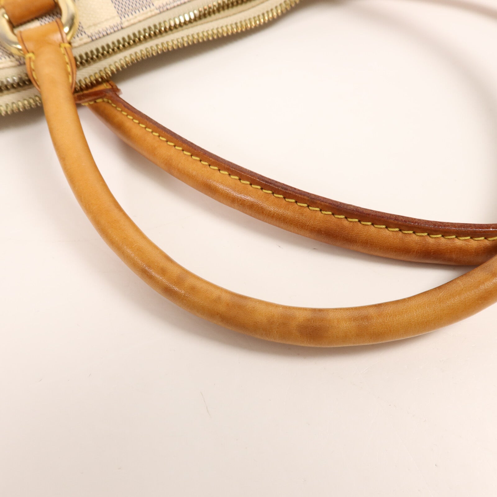 LOUIS VUITTON Damier Azur Saleya MM金扣手挽袋