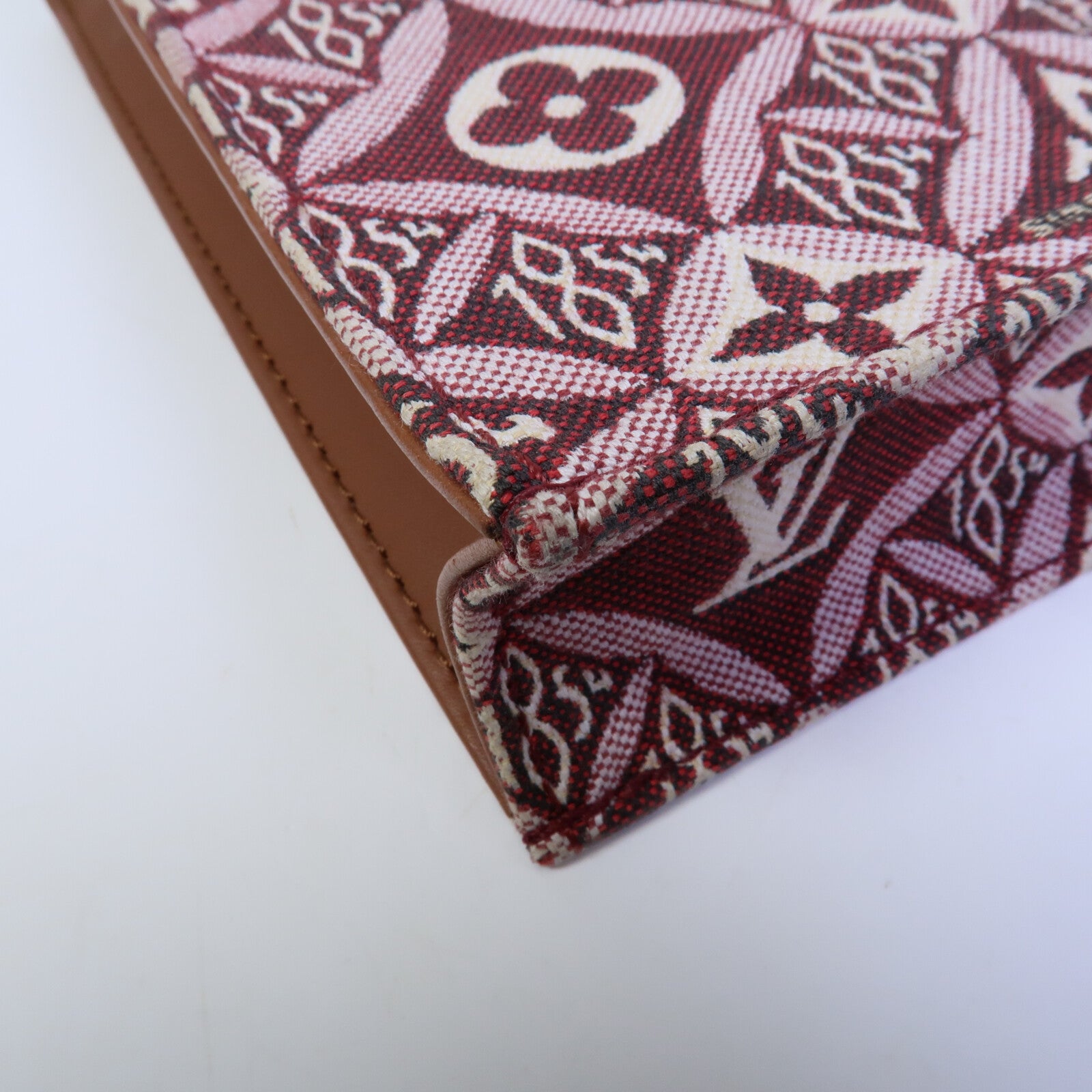 LOUIS VUITTON Monogram Jacquard Petit Sac Plat(Since 1854)手挽肩背兩用袋