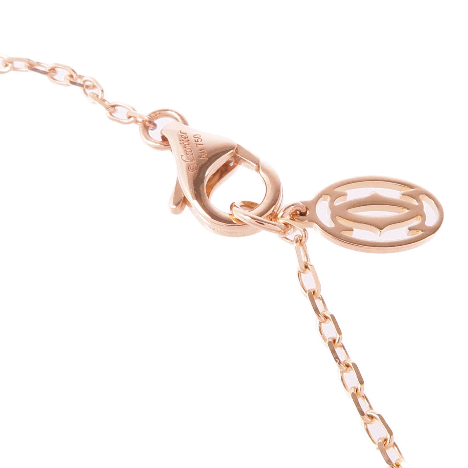 CARTIER 18K玫瑰金Juste Un Clou Brac鑽石項鍊