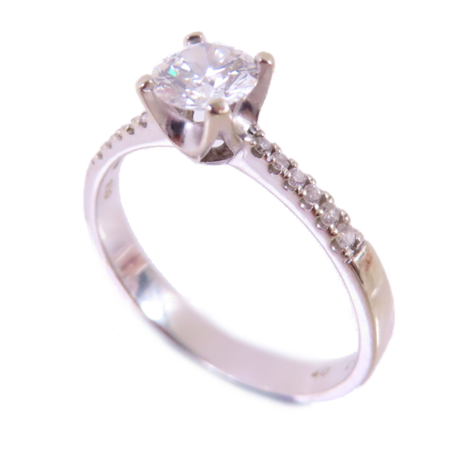 JEWELRY 18K白金/0.63ct鑽石Diamond Ring戒指US#8.25
