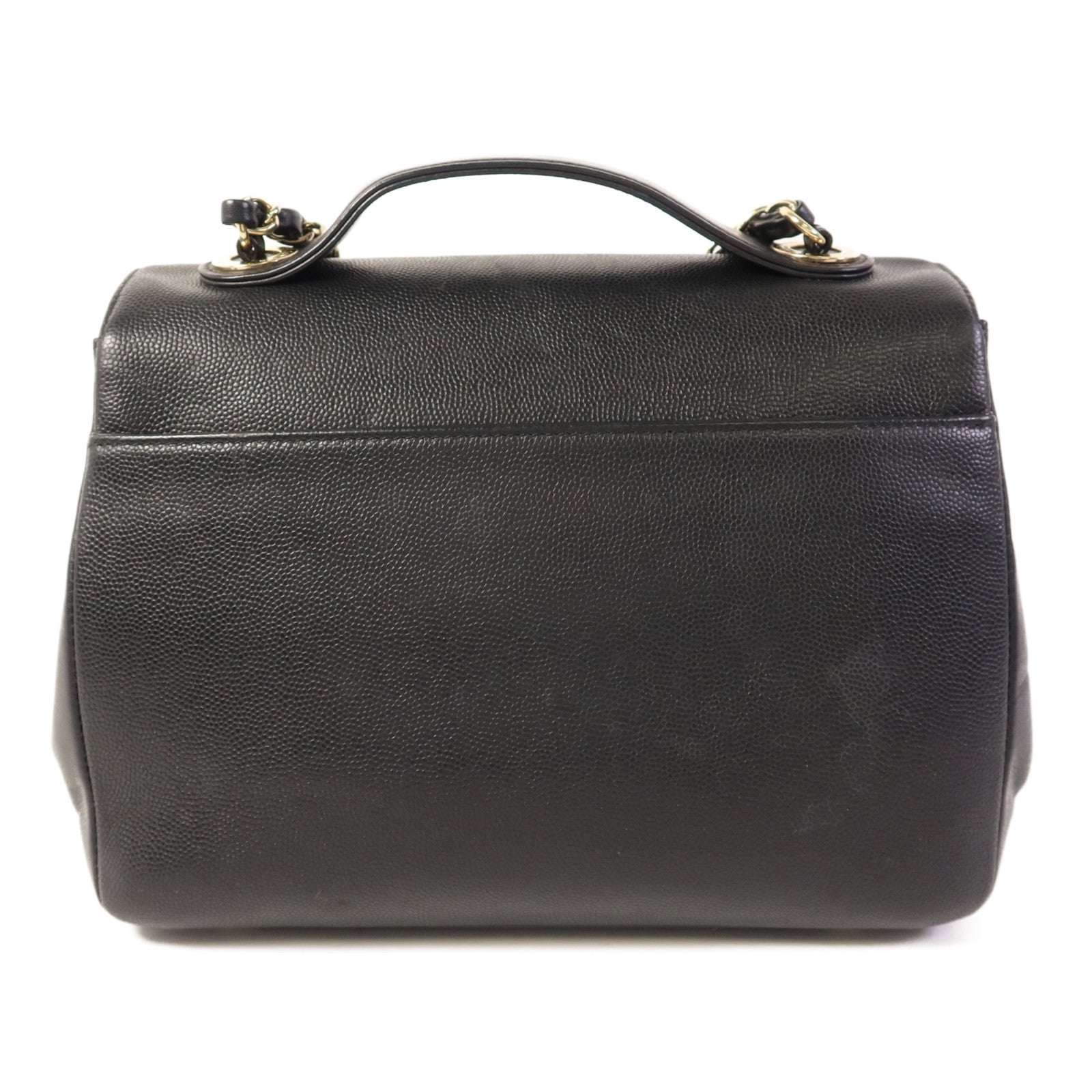CHANEL 牛皮皮革Business Affinity Bag金扣手挽肩背兩用袋