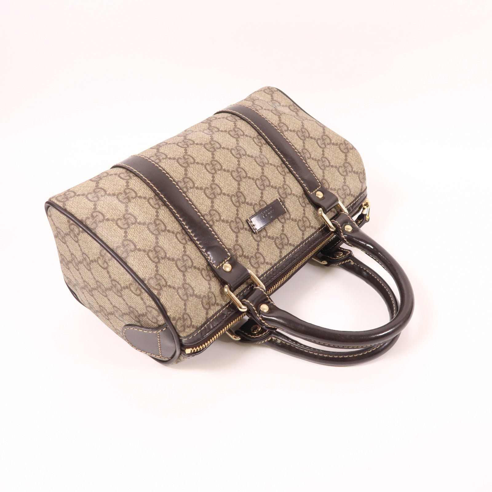 GUCCI 塗層帆布Hand Bag金扣手挽袋