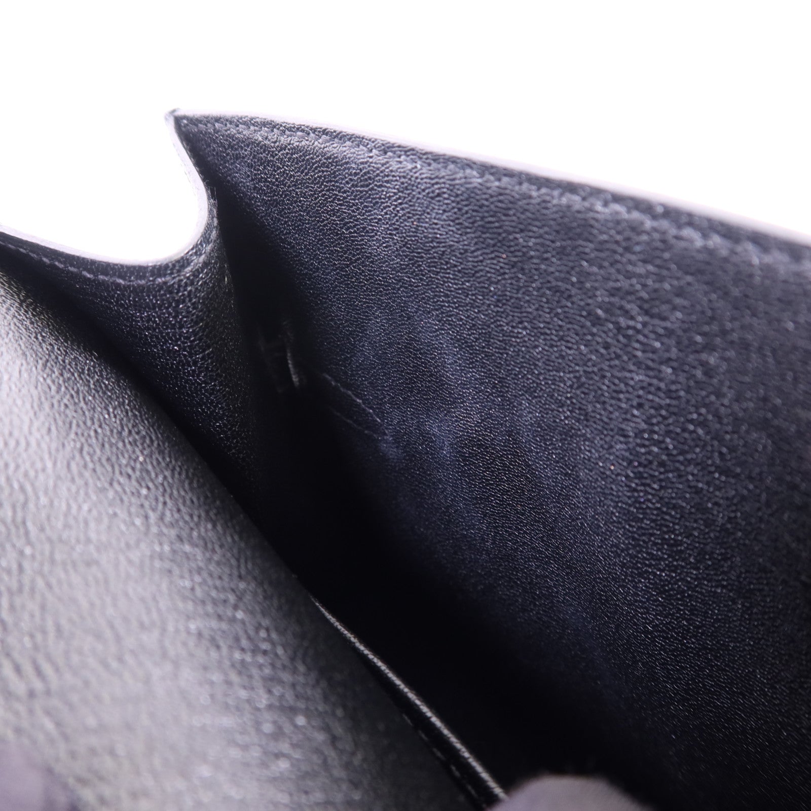 HERMES Epsom皮革Kelly 20 Desordre金扣肩背袋Noir
