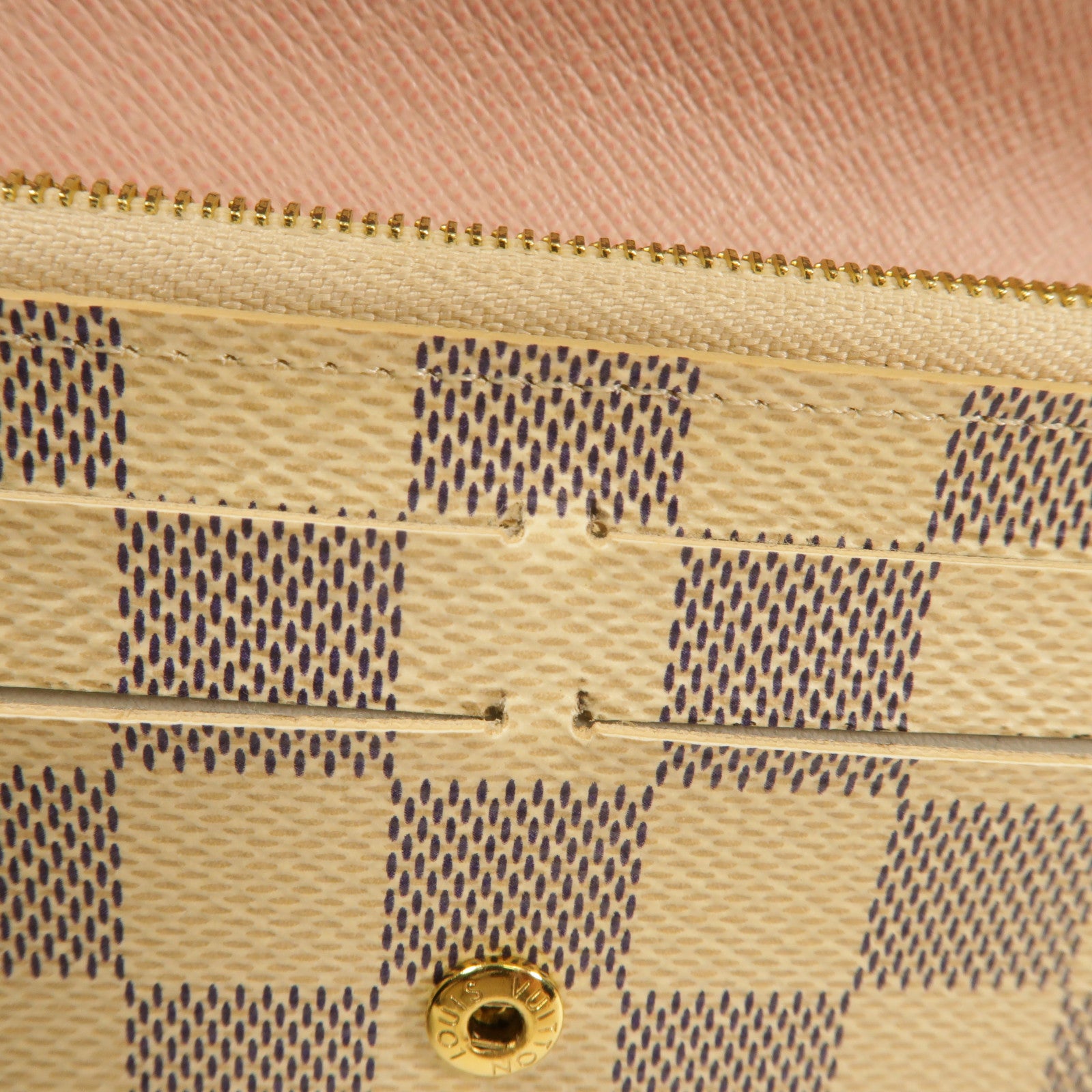 LOUIS VUITTON Damier Azur Emilie長錢包