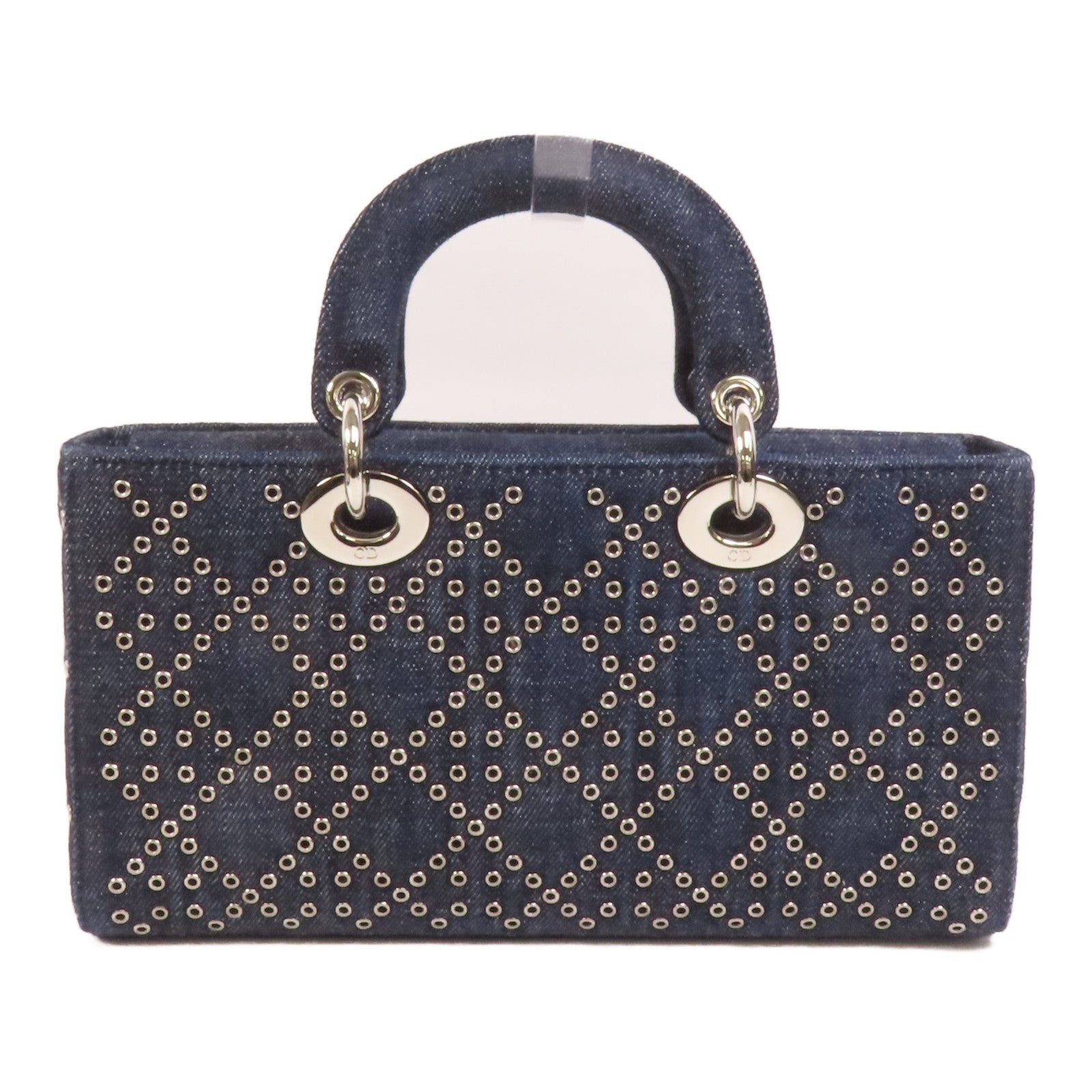 Dior Demin Lady D Joy銀扣手挽肩背兩用袋