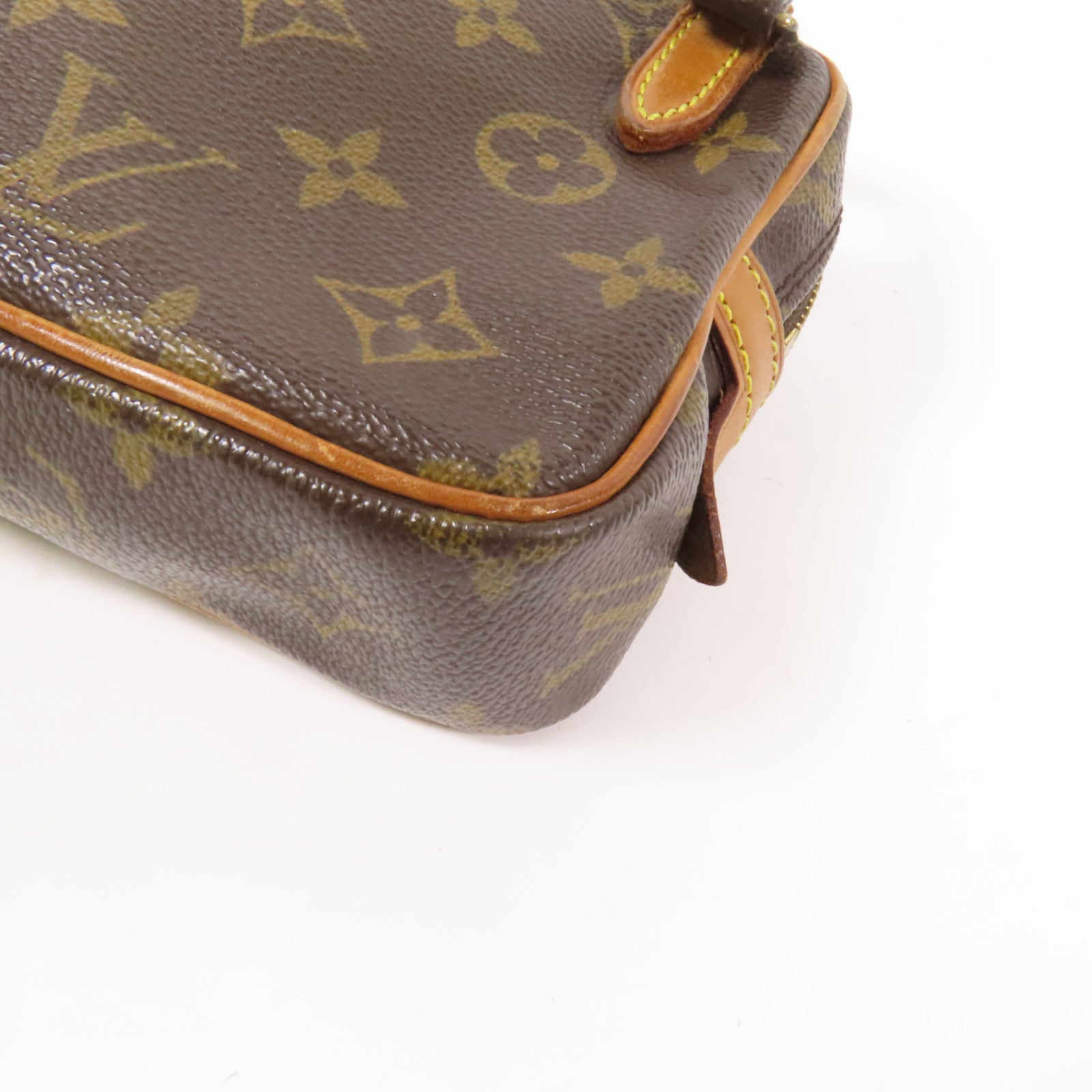 LOUIS VUITTON Monogram Marly Bandouliere金扣肩背袋棕色