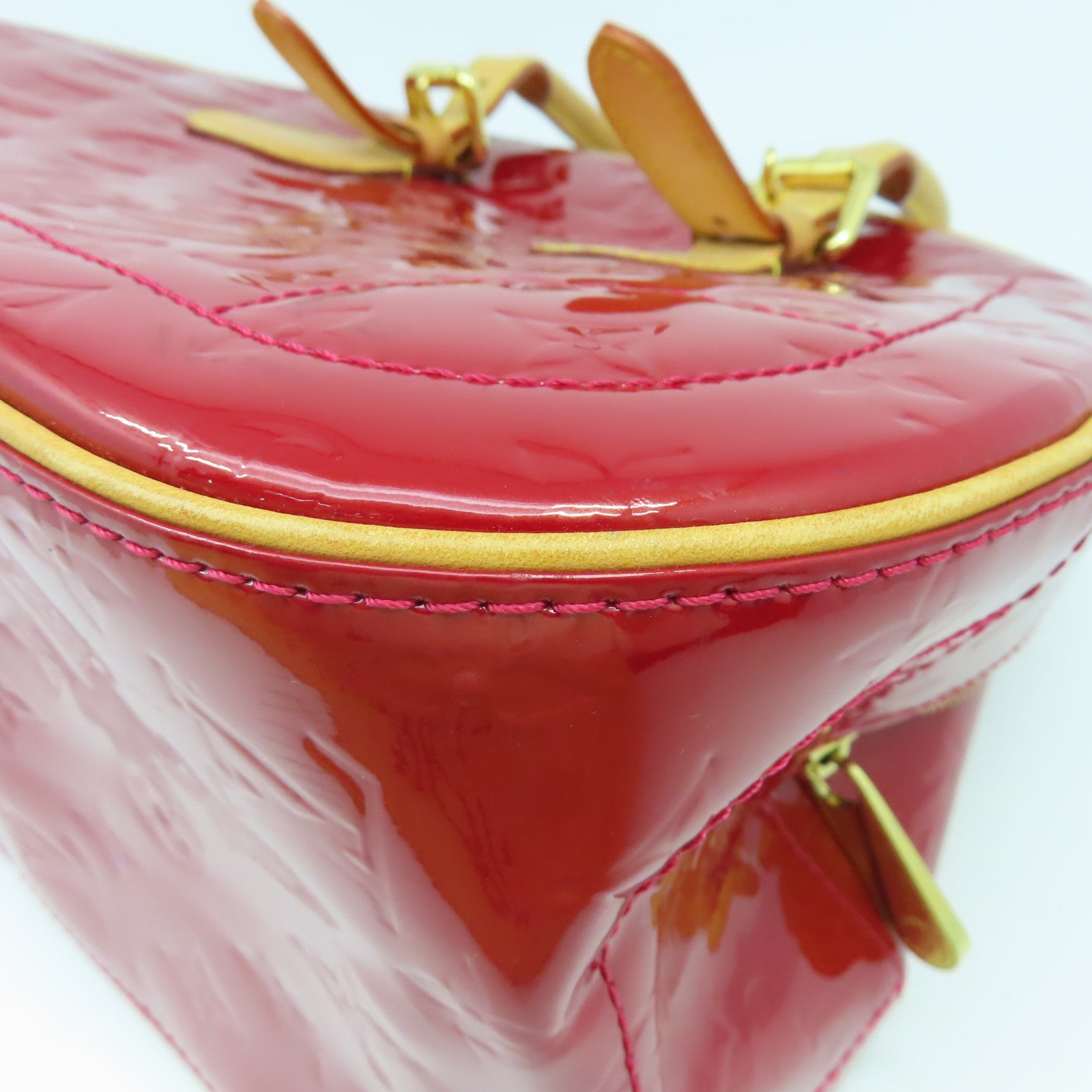 LOUIS VUITTON 【激減優惠】Vernis Summit Drive金扣手挽袋紅色
