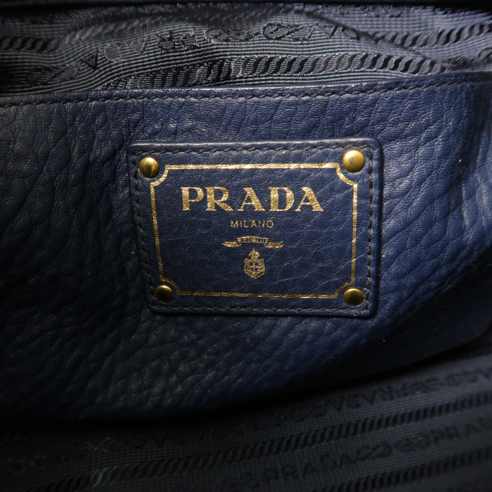 PRADA 牛皮皮革2 Way Shoulder金扣手挽肩背兩用袋